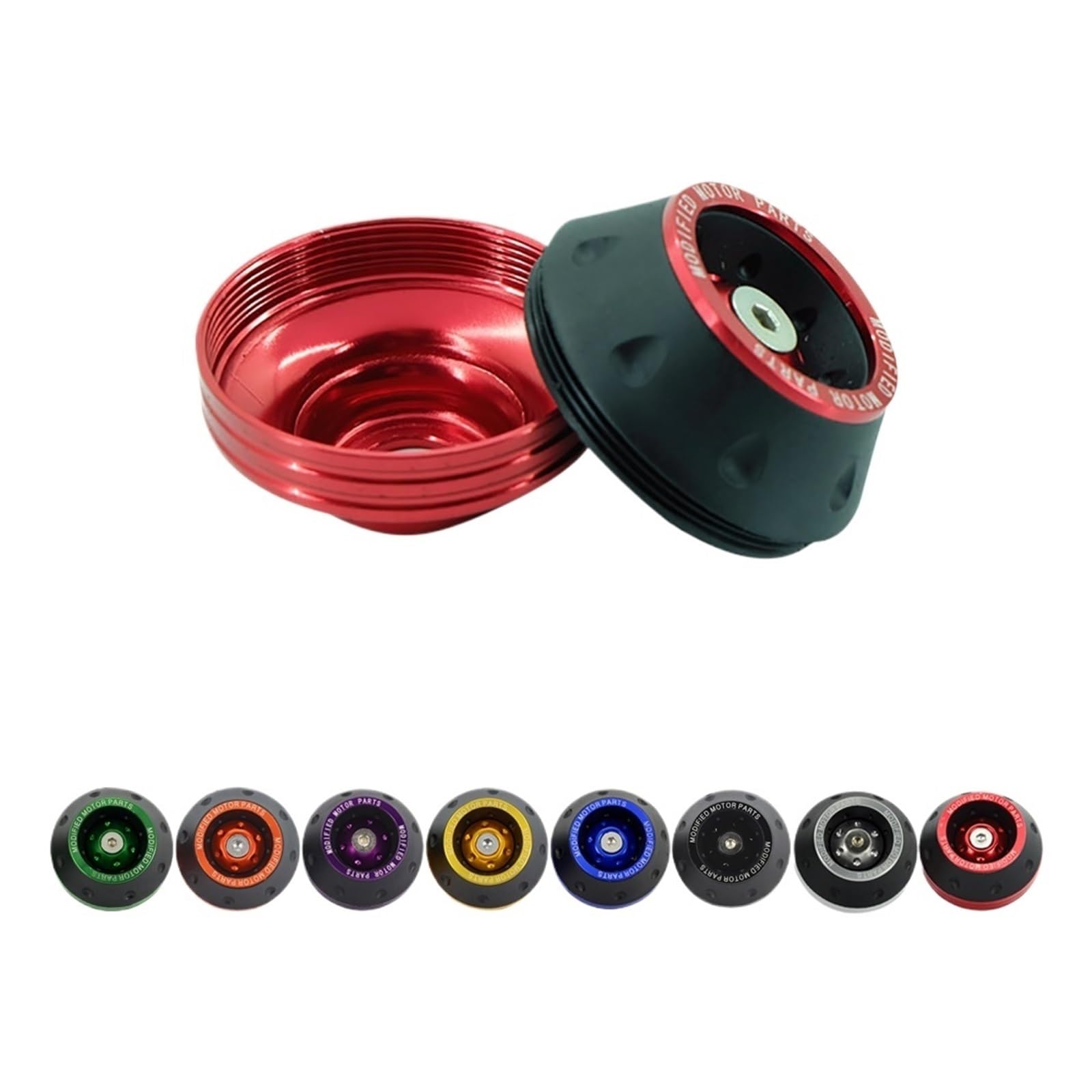 2PCS Motorcycle Scooter Crash Protector Wheel Protection Pads Front Shock Absorber Cup Sliders Compatible With Motorcycle Supplies
