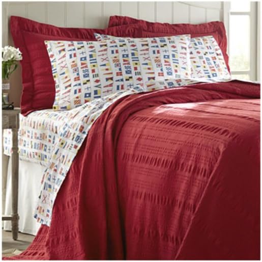 Orvis Solid Seersucker Bedspread Home & Kitchen
