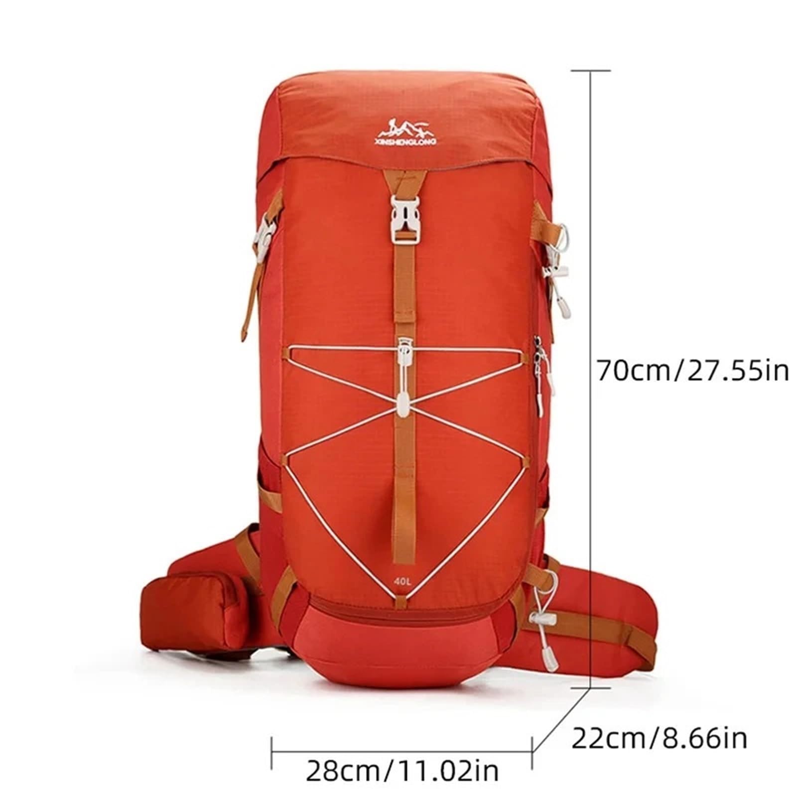 Mochila Trekking Mochila de camping 40 l, bolsa viaje for hombres y mujeres, senderismo, trekking, escalada, montañismo, bolso hombro, impermeable, for exteriores