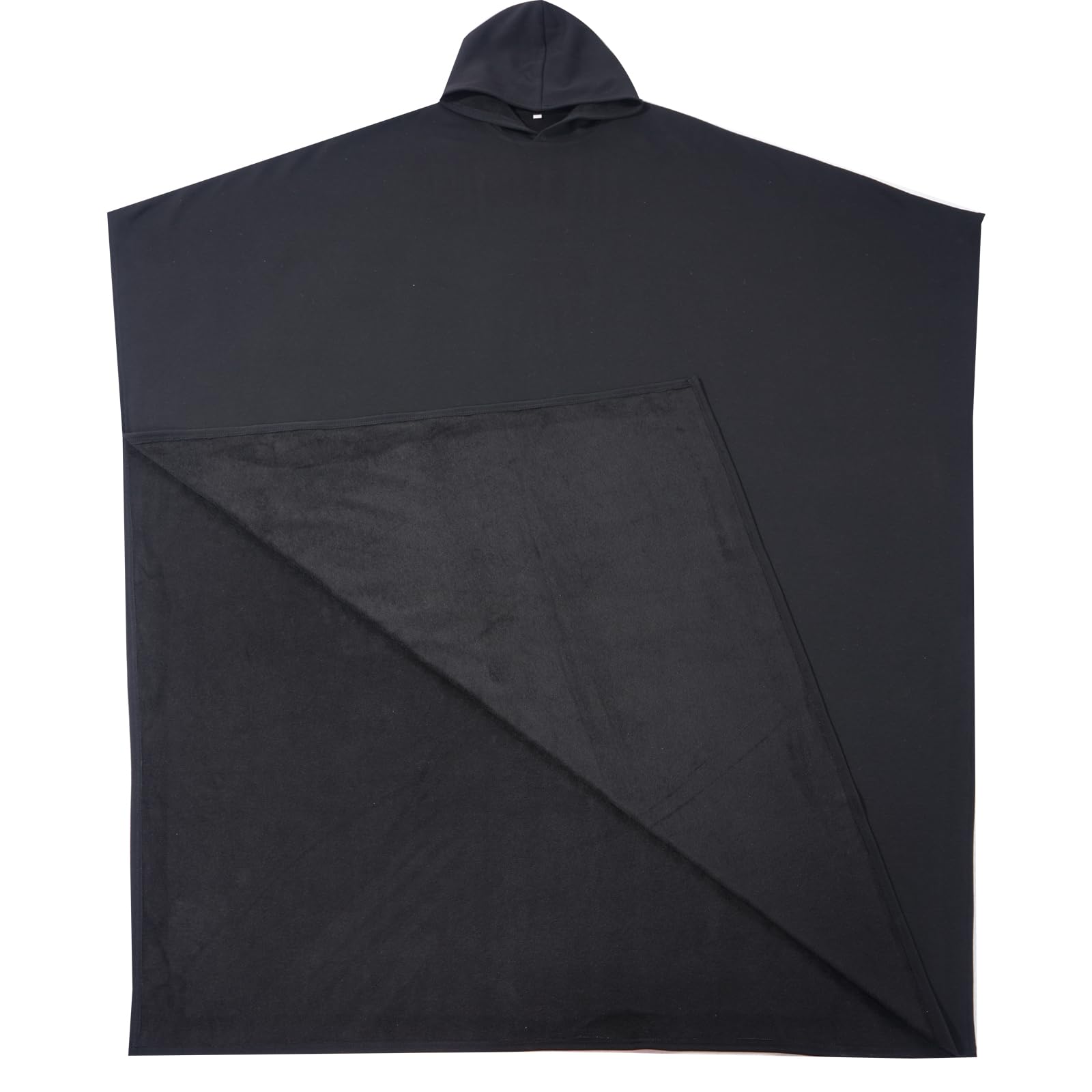 Xichahao Adult Weighted Cloak Hoodie Blanket Cloak Loose Wearable Oversized Blanket Hoodie (black, one size)