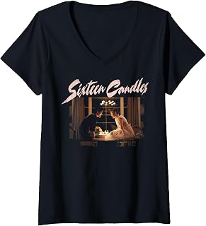 Womens Sixteen Candles Iconic Window Scene Logo V-Neck T-Shirt