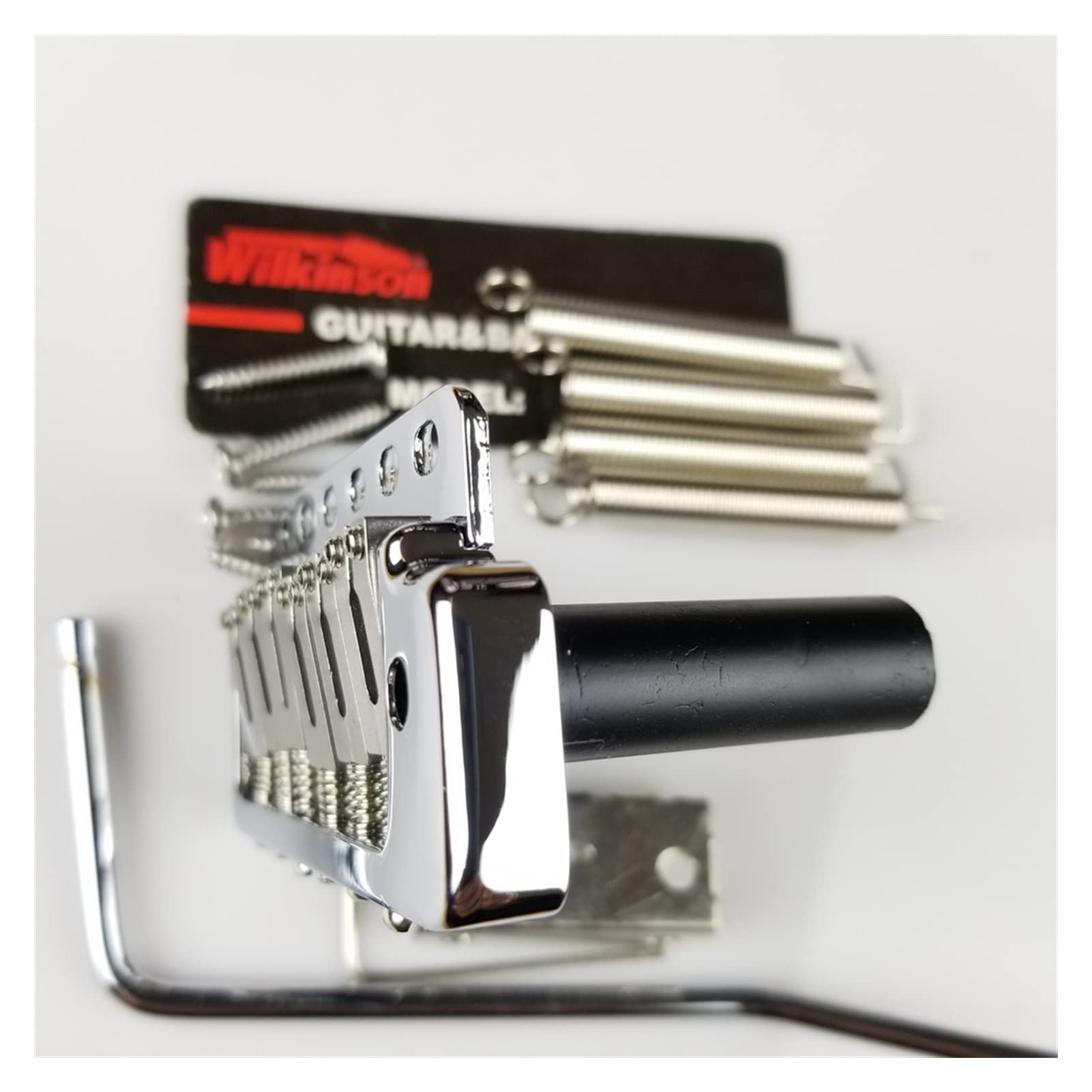 Parti di ricambio chitarra Argento Cromato San Guitar Elettrico Tremolo System Bridge + Selle In Acciaio Inox