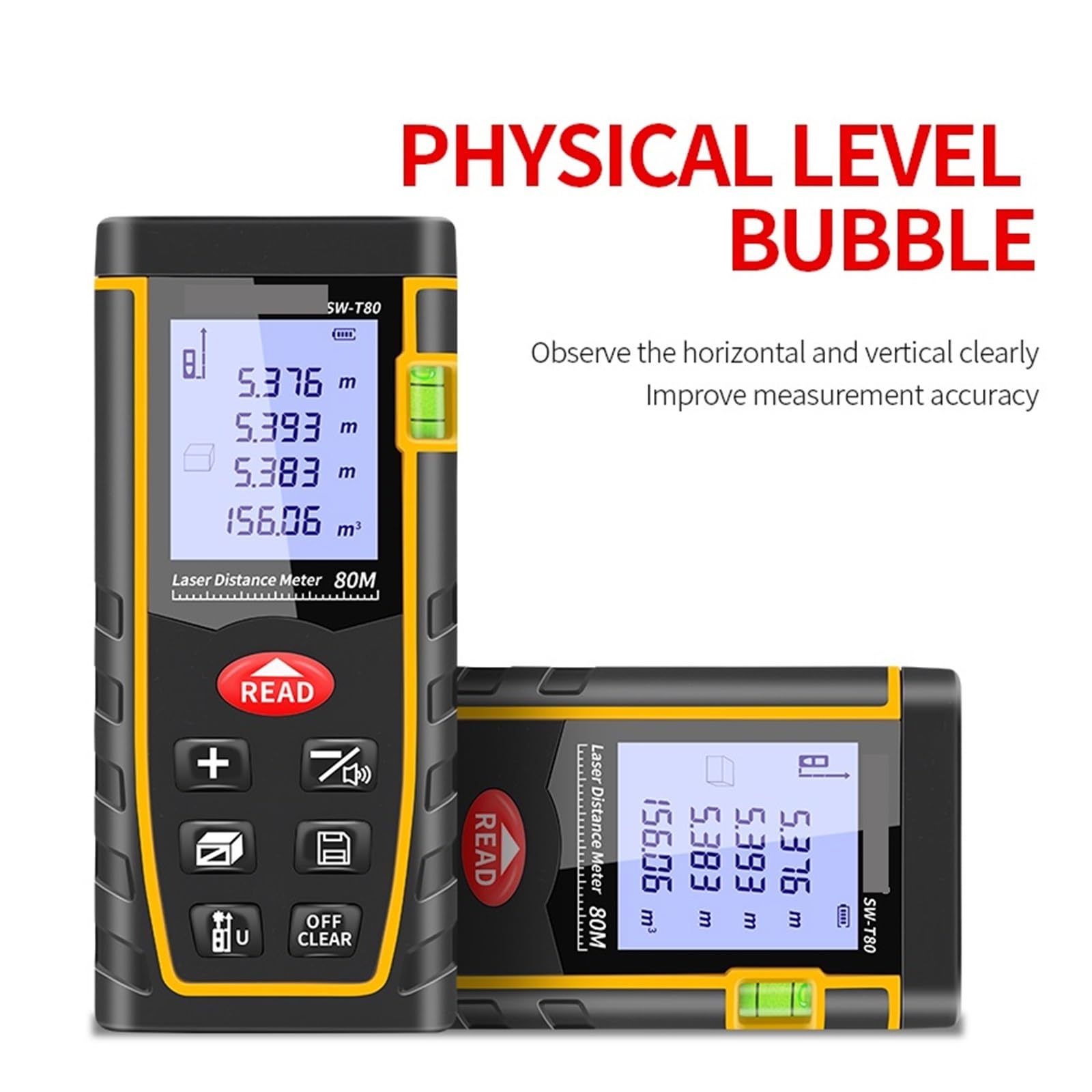 Misuratore di distanza 40M 60M 80M 100M Roulette elettronica Nastro digitale Telemetro Range Finder Tester Strumenti Precisione Flessibilità Misurazione
