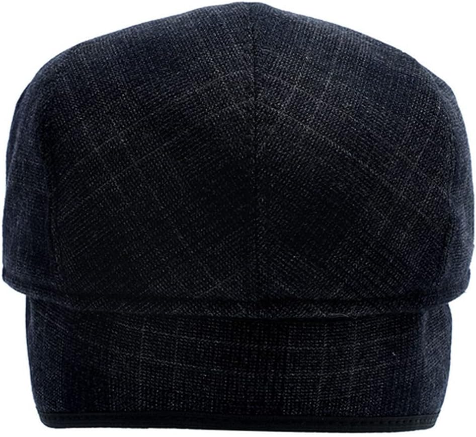 Men's Newsboy Hat with Earflaps Flat Ivy Caps Irish Cabbie Cap - Image 5