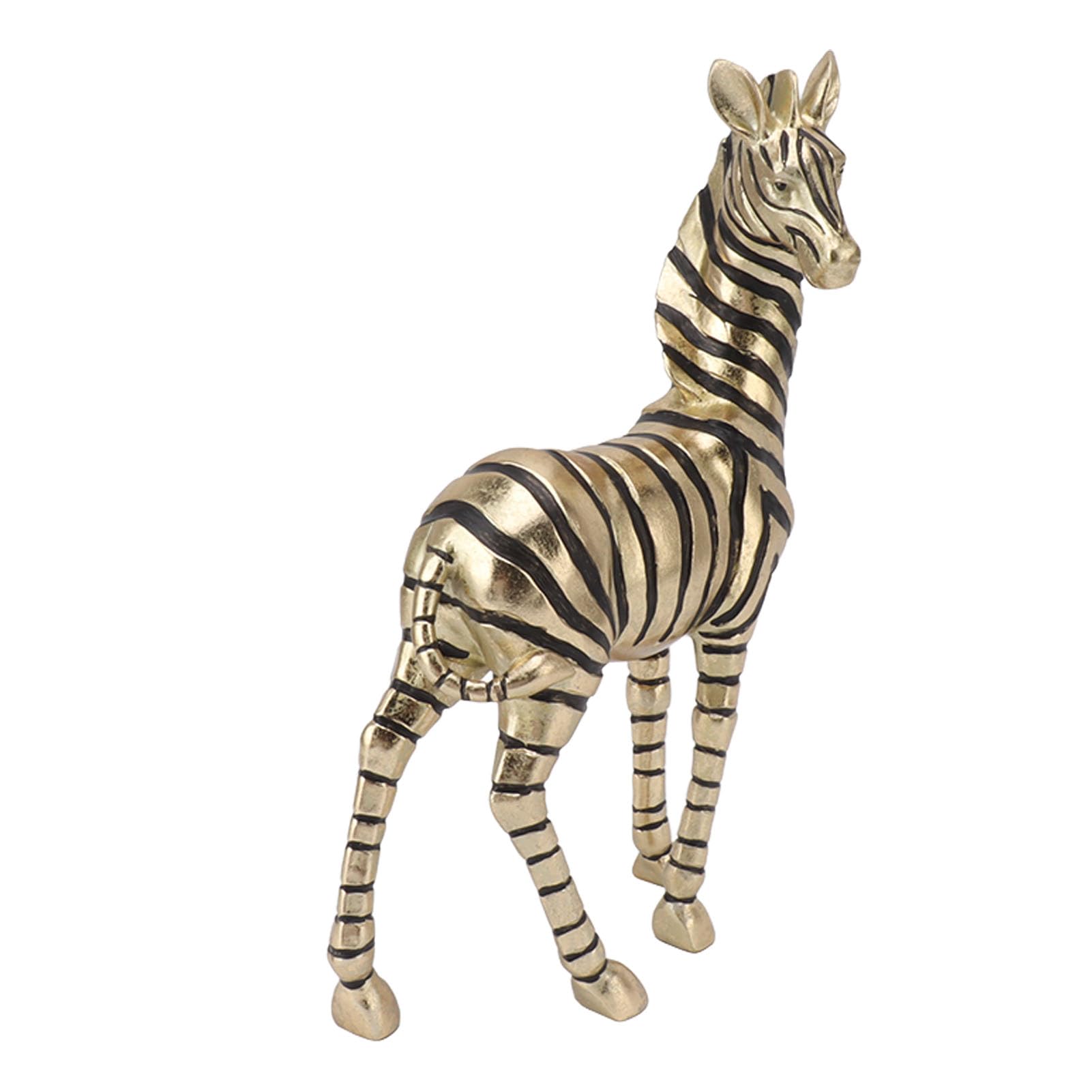 Estatuas de Cebra Doradas, Escultura de Mesa de Cebra, Figura de Cebra de Resina, estatuas de Animales para Sala de Estar, Figura Decorativa de Cebra de Resina para Oficina,