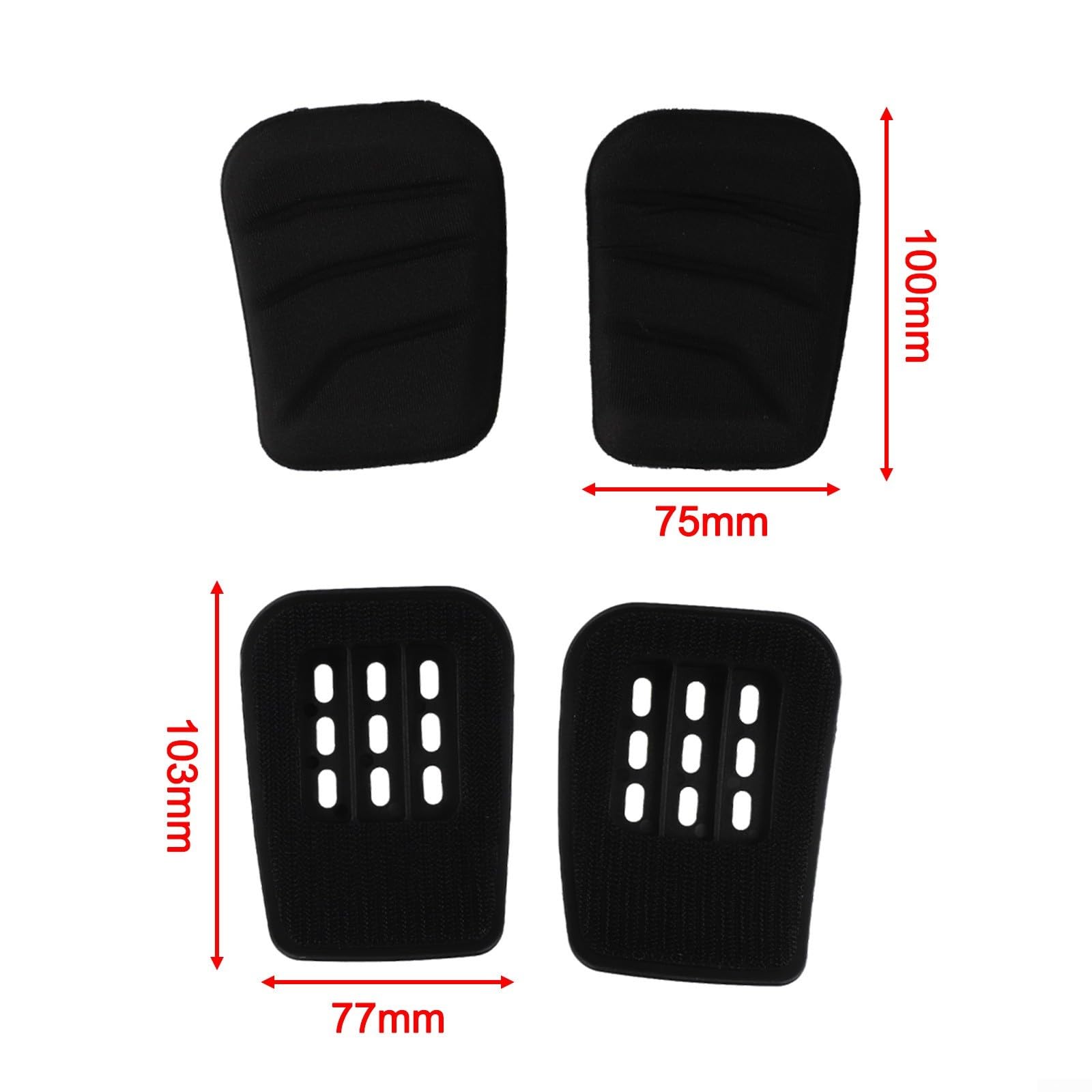 Carbon Bike Handlebar Pads For Triathlon Aerobars Replacement Arm Rest Cushions Soft Foam Padding Support Cycling Time Trial Bars Black 103X77mm