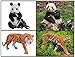 Ericoo Animal Toys Set Figurines Educational Resource Hand Painting Jungle Animals Figures for Toddler with CPC Approval and ASTM Test-Anim001