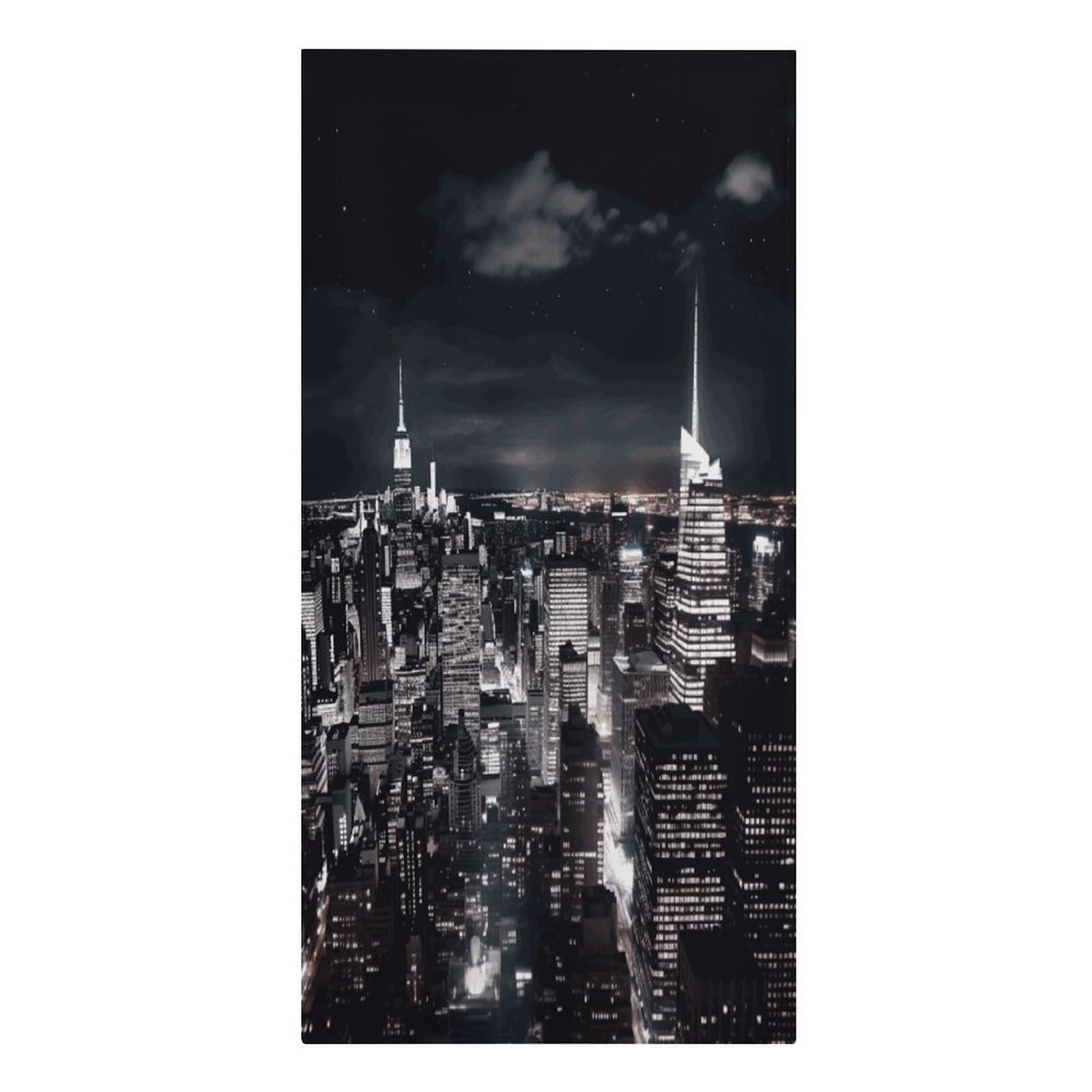 Fekiloot Men's Style New York Night Sky Large Beach Towel, Travel Towel For Adults Wo, Pool Towels For Beach, Camping, Swim Pool, Gym, Sports& Yoga 61.4"X30.3"