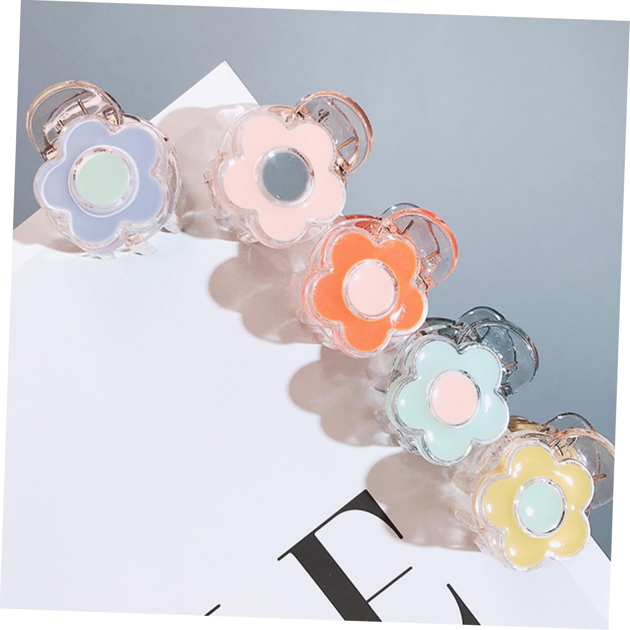 Healeved 15 Piezas horquilla de flores pinzas para el cabello con pasador francés accesorio para el cabello para chica hair clips hair pin pinza de pelo flequillo pasador de pelo