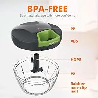 Ibergrif M501 Manuális Hagymaváló, Multifunkcionális Aprító Fedéllel, BPA-Mentes 4