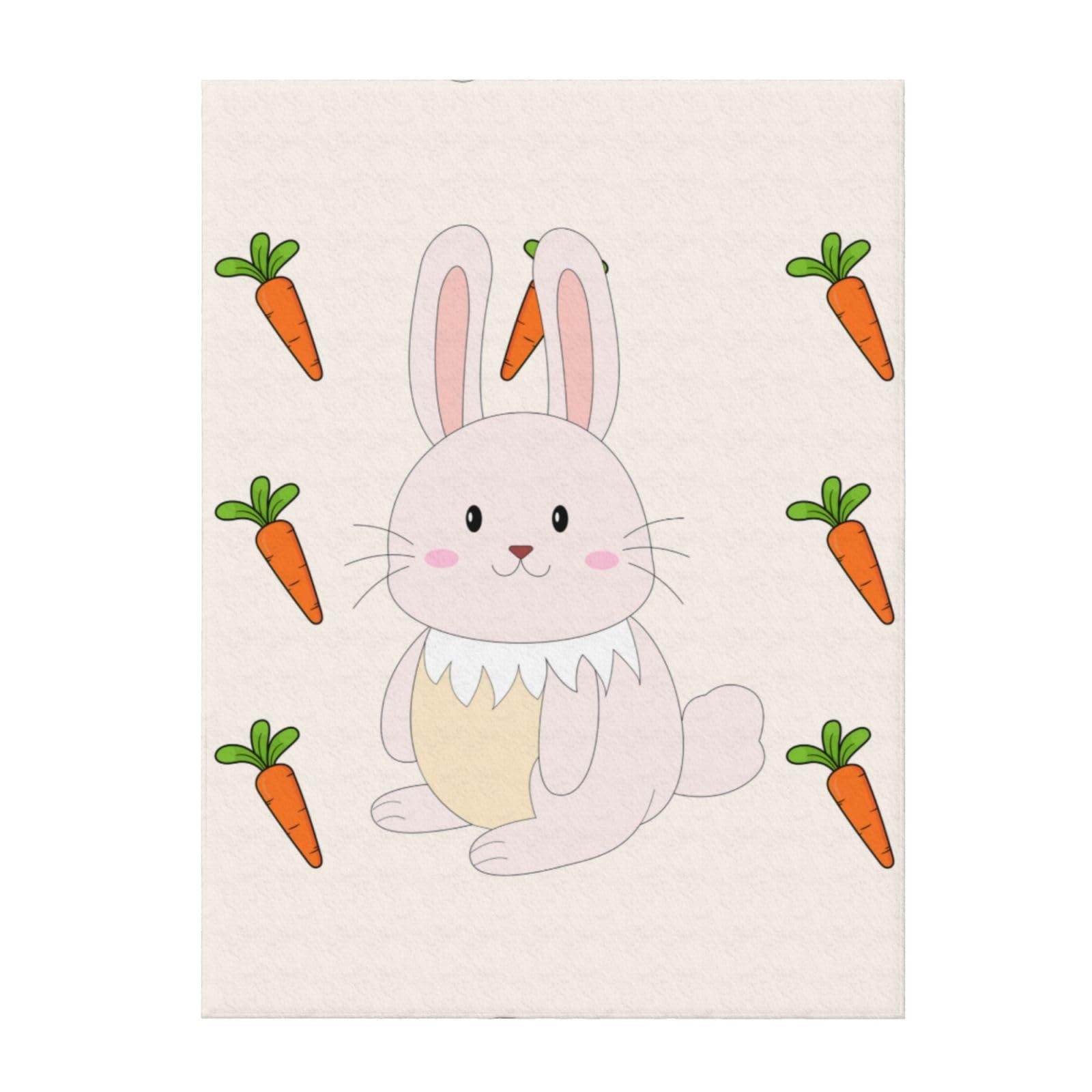Couverture lapin souriant douce pour des soirees chaleureuses sur le canape