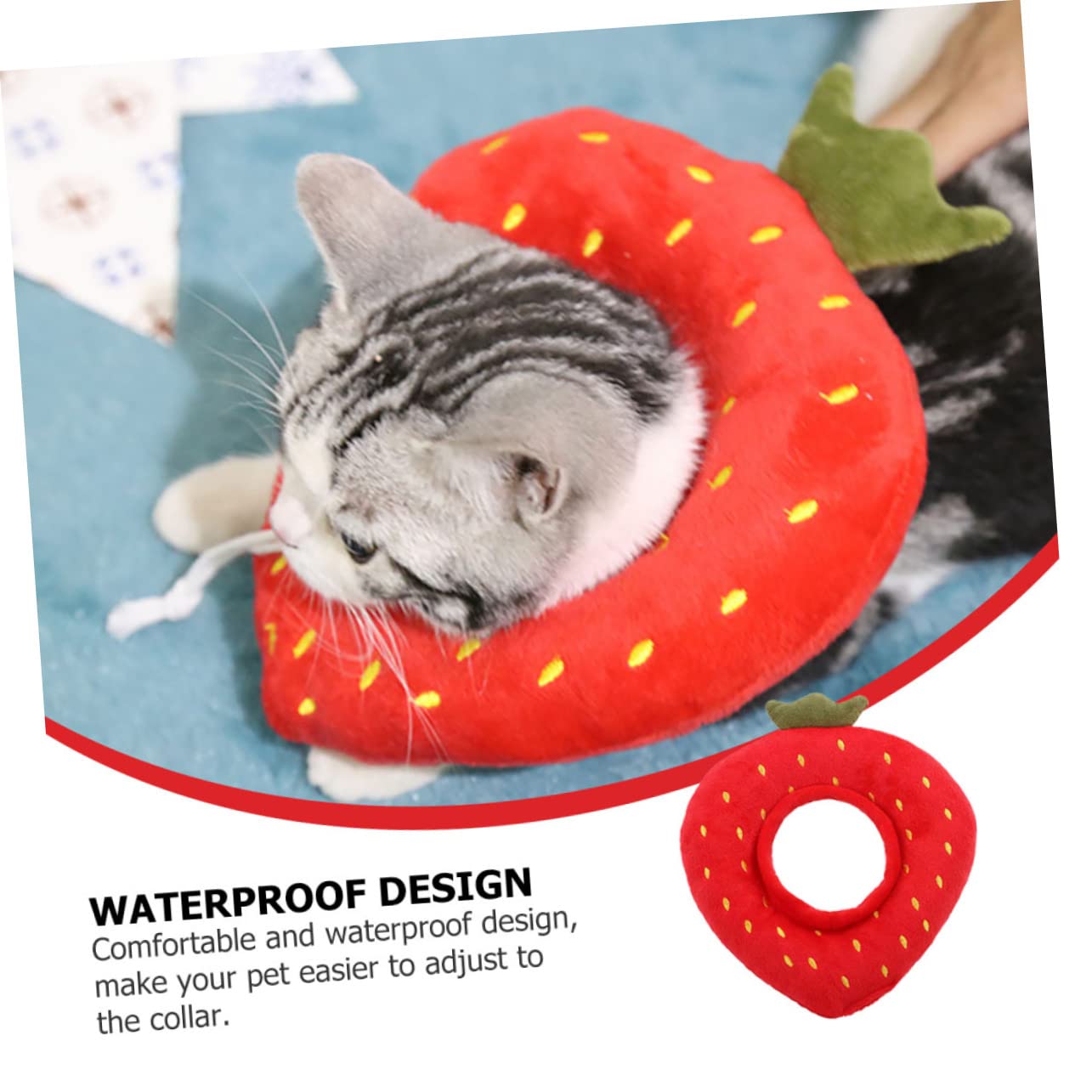 VANZACK 6pezzi Collare Protettivo Regolabile Per Gatti e Cani Cono Per Post-operazione Design Sicuro