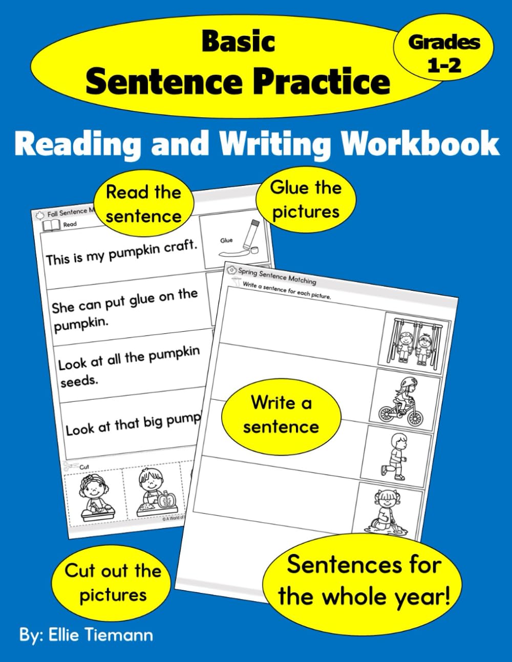 Basic Sentence Practice Grades 1-2: Reading and Writing Workbook (Sentence Practice Reading and Writing)