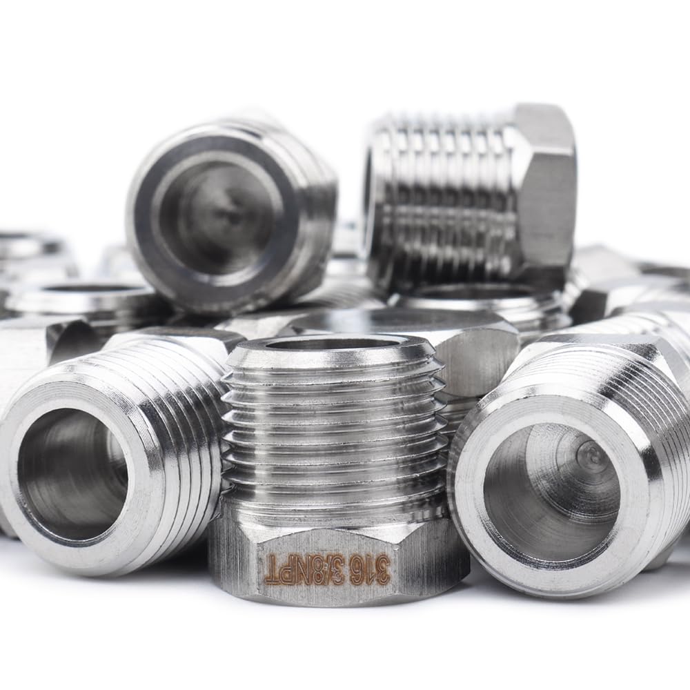 Raccord NPT male 9.5mm en acier inoxydable 316 LTWFITTING pour bateau et carburant