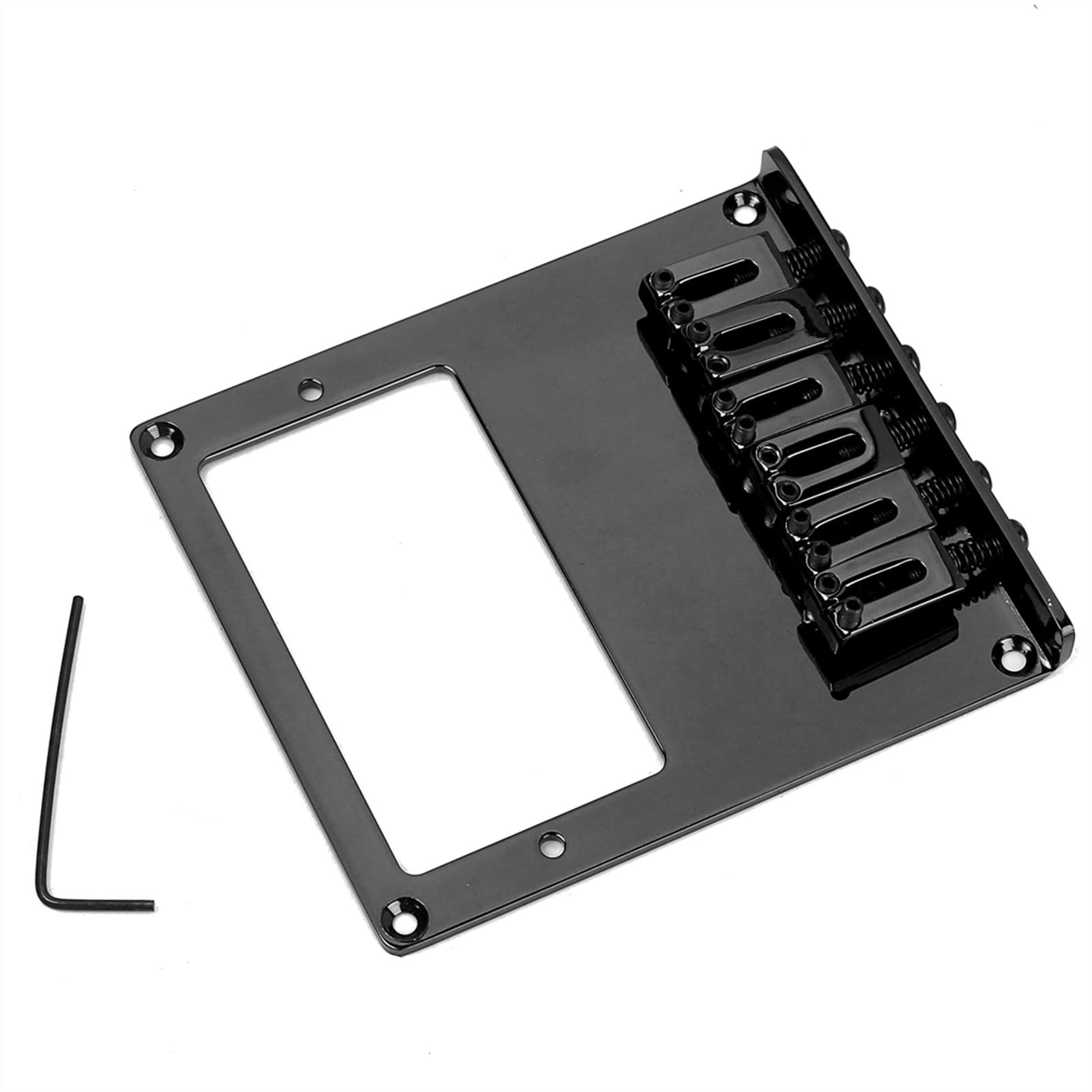 6 Saddle Tele Bridge Shappiece Tele Humbucker Tl Puente De Guitarra Para La Guitarra Negra Puente guitarra