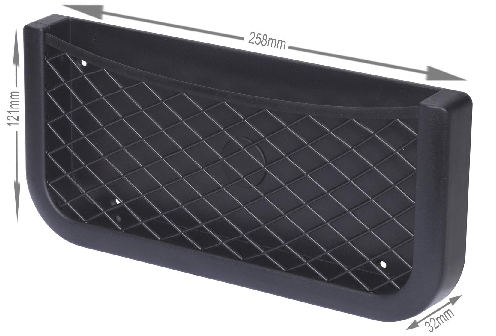 Lot de 2 filets de rangement faciles à coller ou à visser pour véhicules et intérieurs