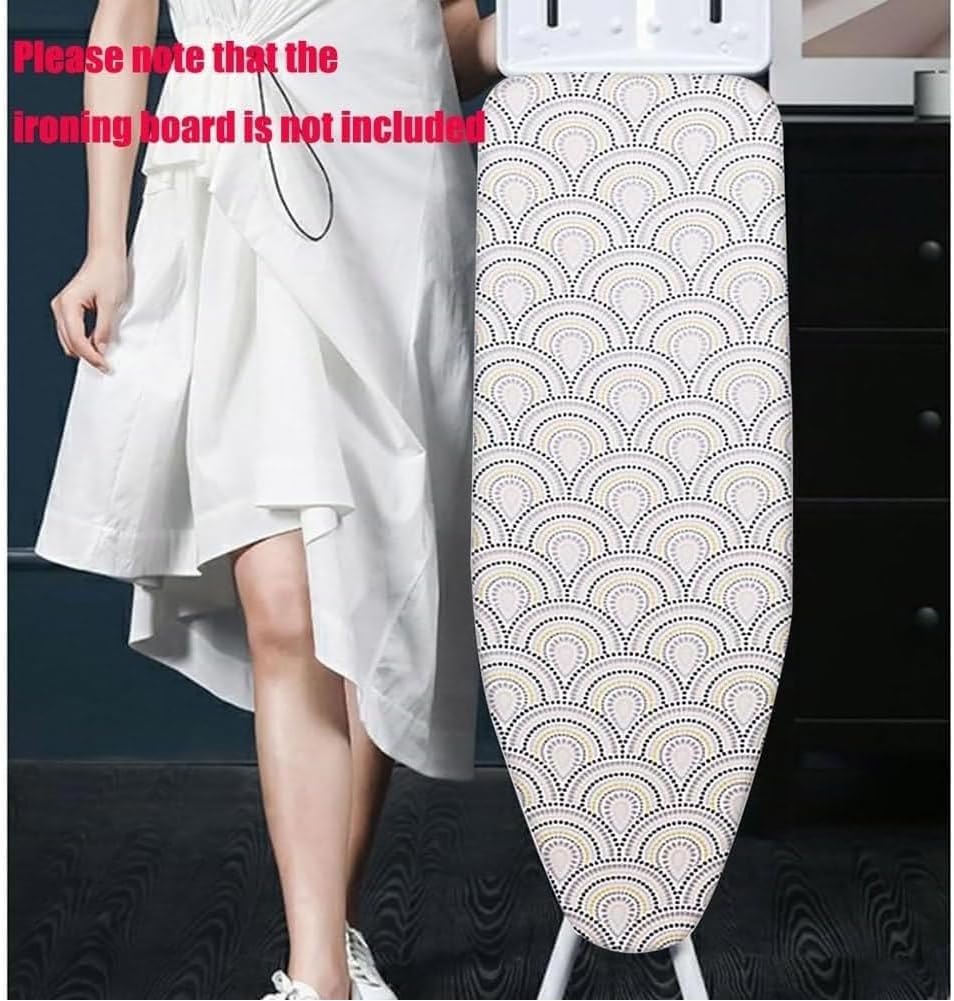 Replacement Cover for Iron Board Cotton, Ironing Board Cover 36x13in 38x13in 43x14in 48x15in, Iron Board Cover for Steam Ironing Board with Padding