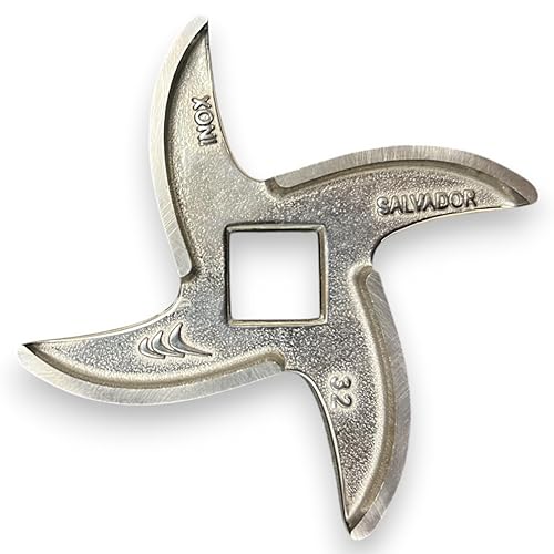 Miniatura 8 de ALFA International 12 KN SS Acero Inoxidable AmoladoraCuchillo Picador, Tamaño de Hub 12