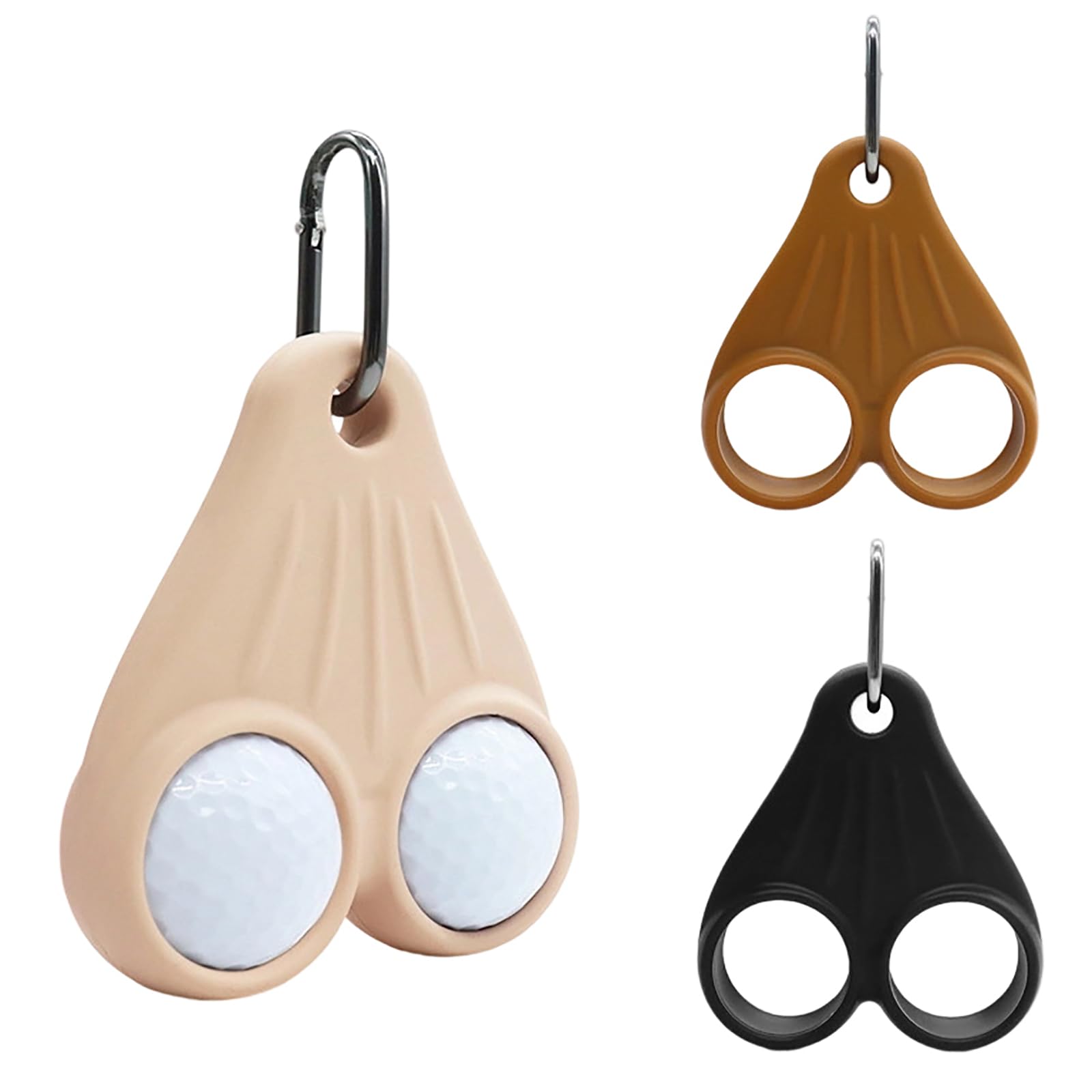 Golf Ball Testicle Sac Holder, Silicone Golf Ball Holder Pouch, Funny Sac Pouch Design, Portable Golfs Balls Storage Bag For Golfs Cart Bag Or Belt, Prank Fake Saggy Gift
