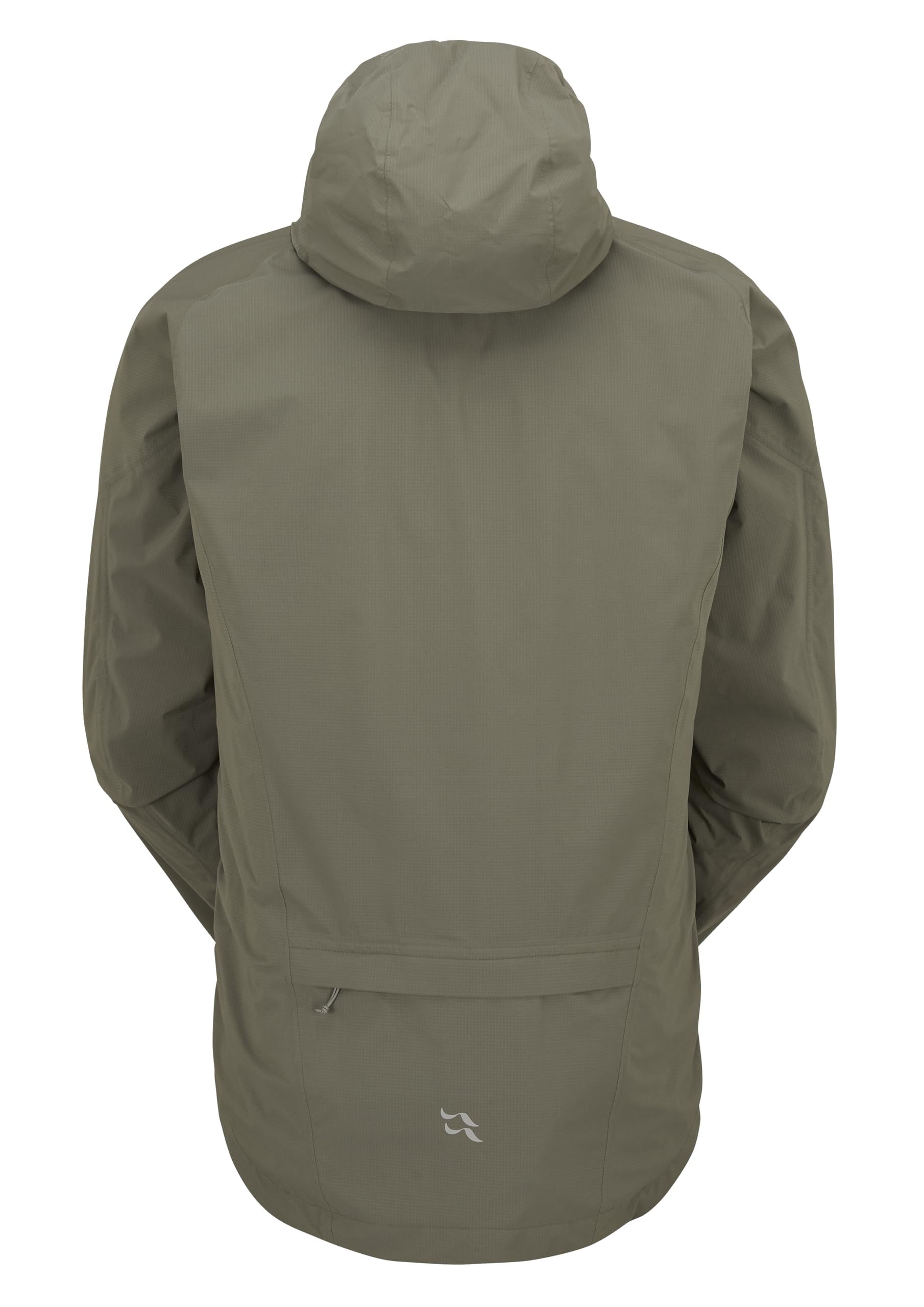 Rab Men's Cinder Downpour Light Jacket Lightweight Waterproof Coat for Mountain Biking, Cycling, & Commuting - Light Khaki - Medium