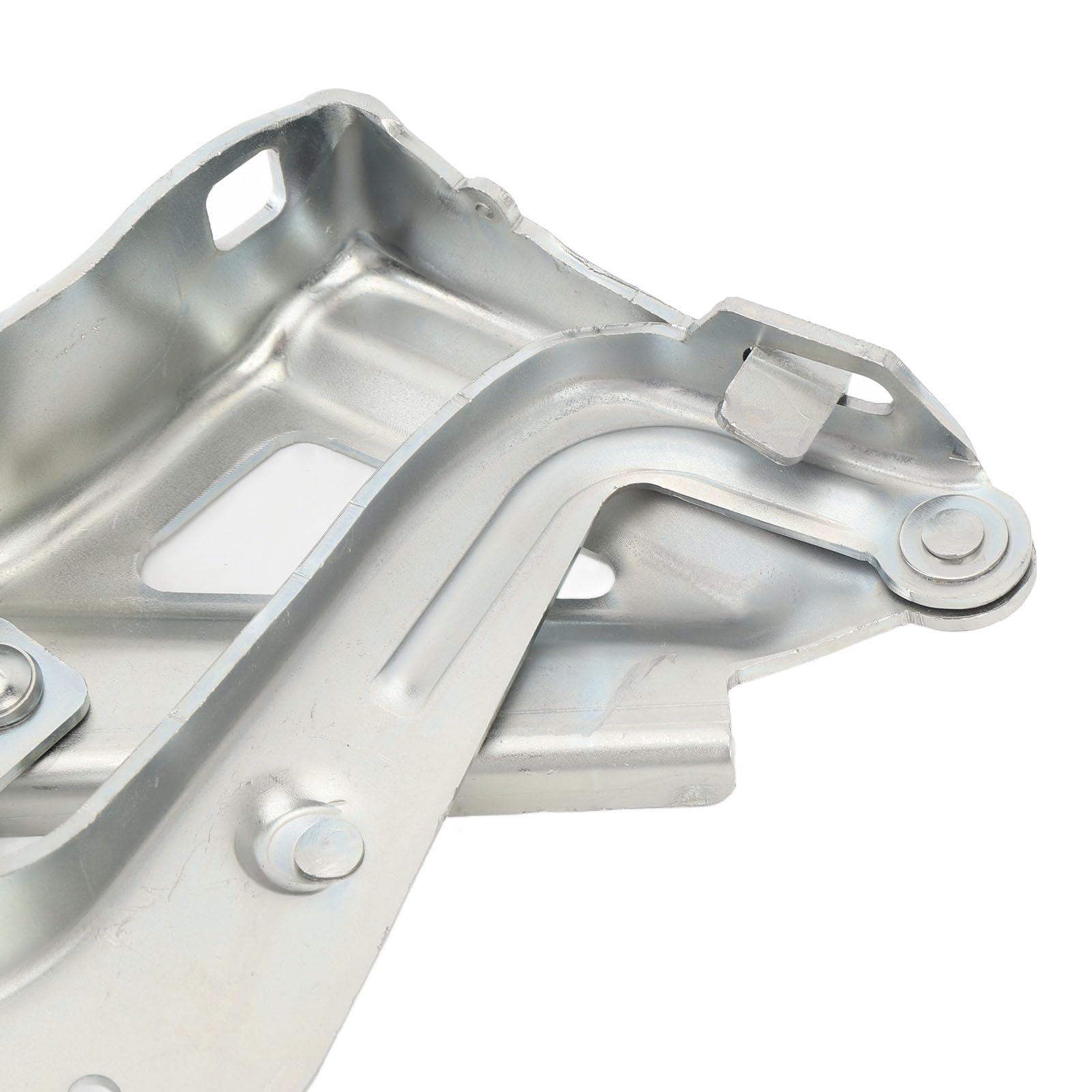 Bisagra Izquierda para capó del Motor, Metal Plateado Duradero de Alta Dureza para FIORINO III QUBO, 7912E4, 7912.E4, para Mecánicos de Garaje