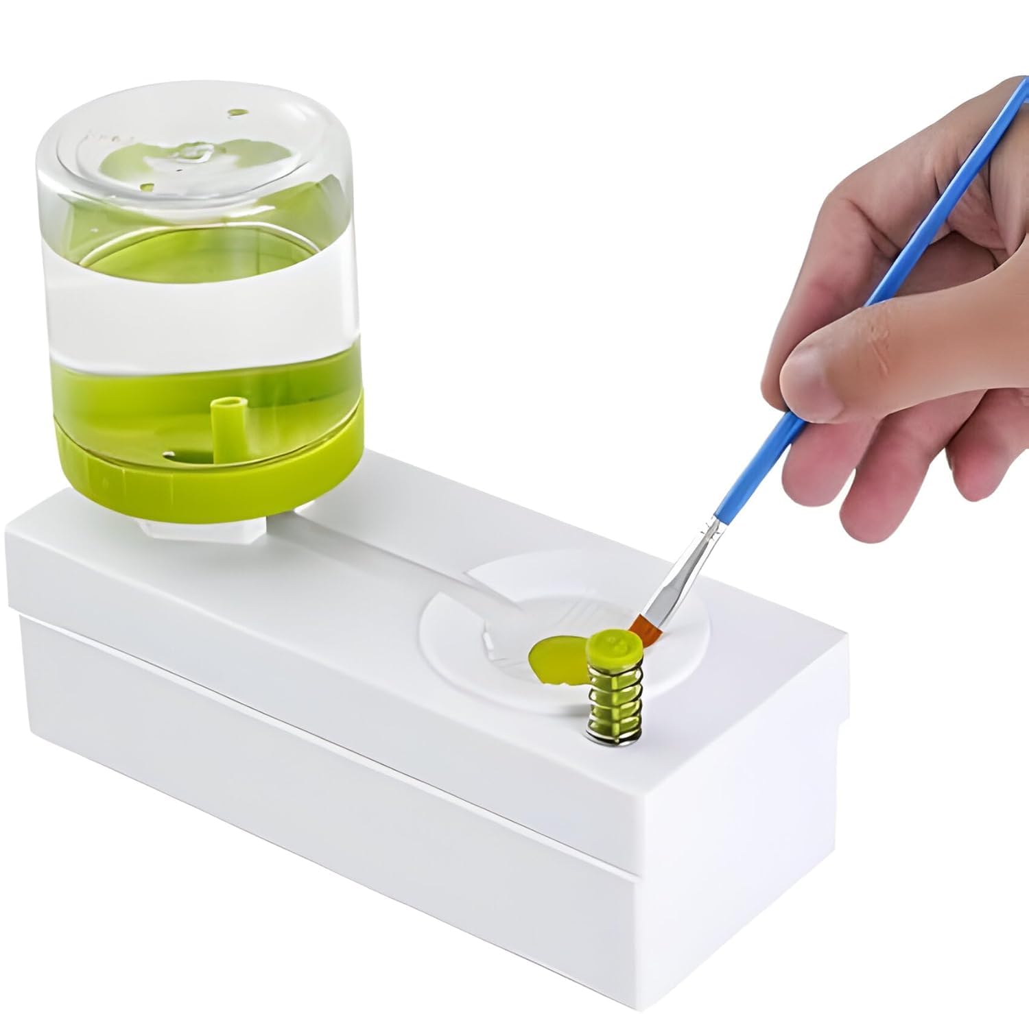 Levin Classic Styling Paint Brush Cleaner Rinser with Drain Water Recycling Paintbrush Scrubber for Acrylic, Watercolor, Oil and Water-Based Paint Brushes Cleaning Tool (Random Color)