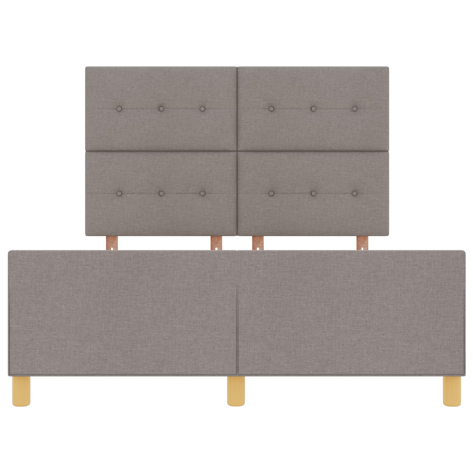 Telaio letto 160 x 200 cm, imbottito, robusto telaio in legno con testiera, mobili per camera da letto
