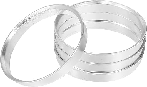 X AUTOHAUX 4 anillos centrales de aleación de aluminio para cubo de automóvil de 2.760in a DI de 2.622in