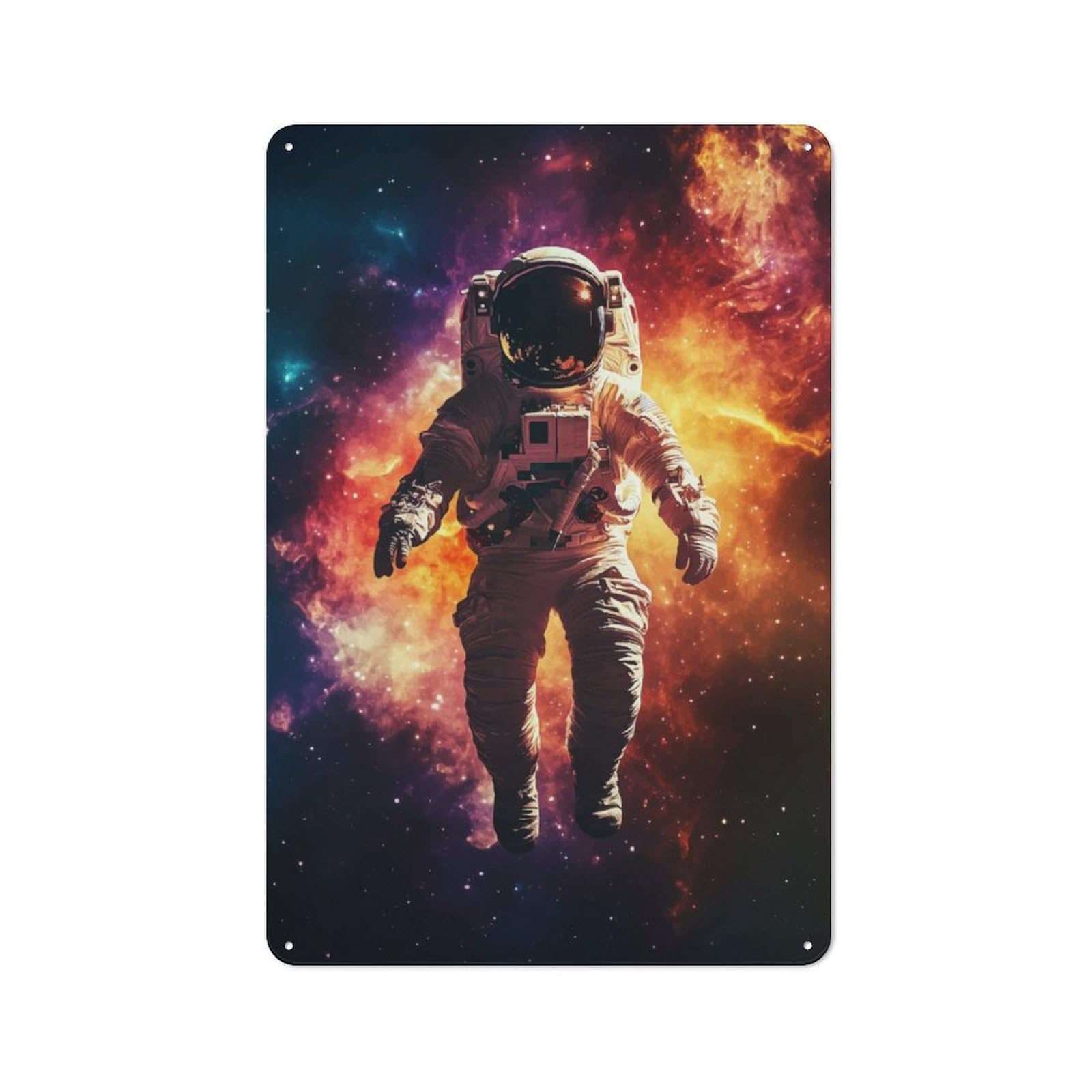 Junmoney Astronaut In Space Vintage Metal Sign 30X20cm For Bar Or Restaurant, For Vintage Wall Decor Fans, For Living Room And Hallway Decor
