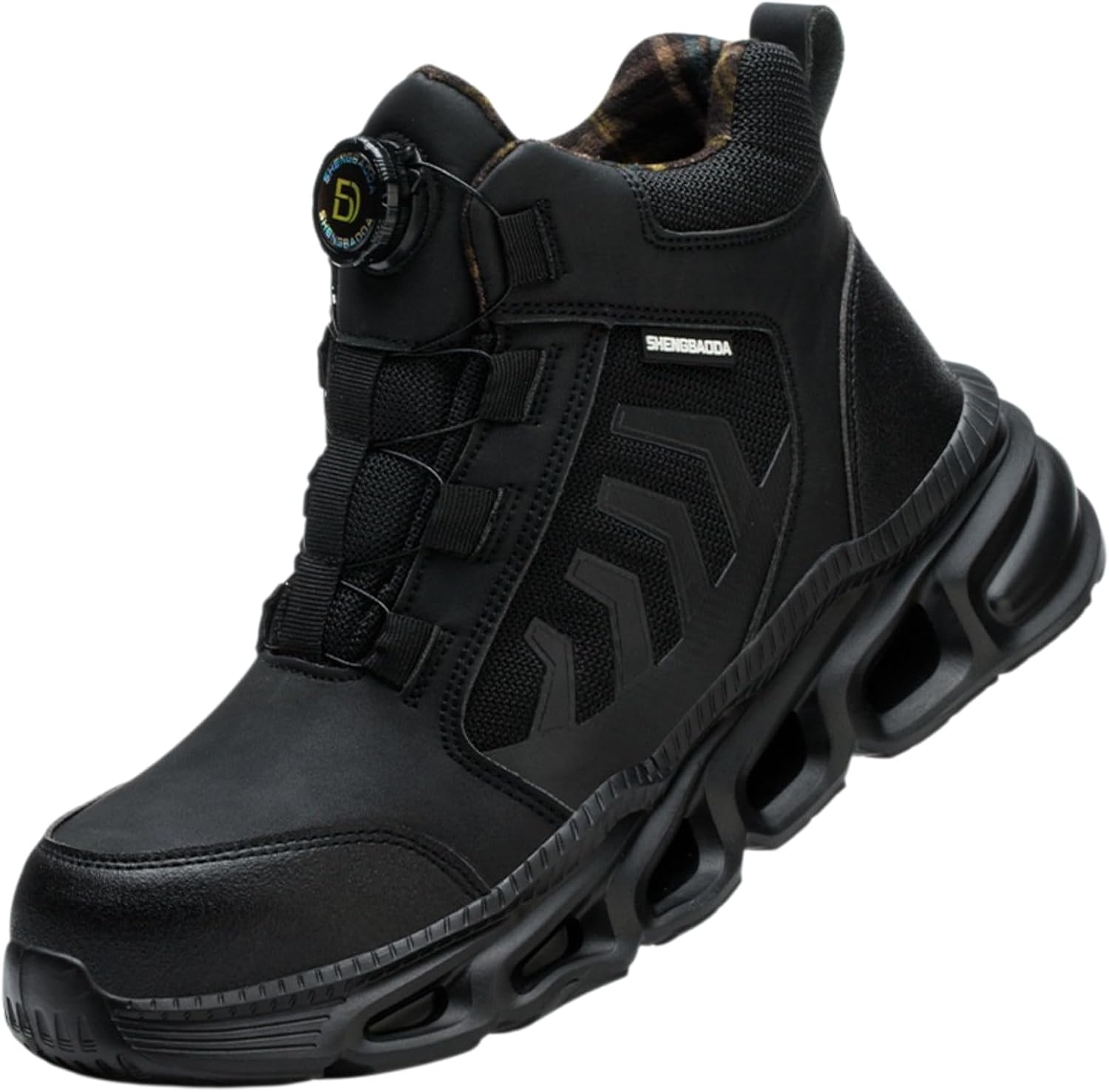 [Snughom] 作業靴 メンズ【軽量ハット】【耐衝撃】 鉄なし絶縁耐踏み抜き防滑建築現場向け信頼の品質快適性