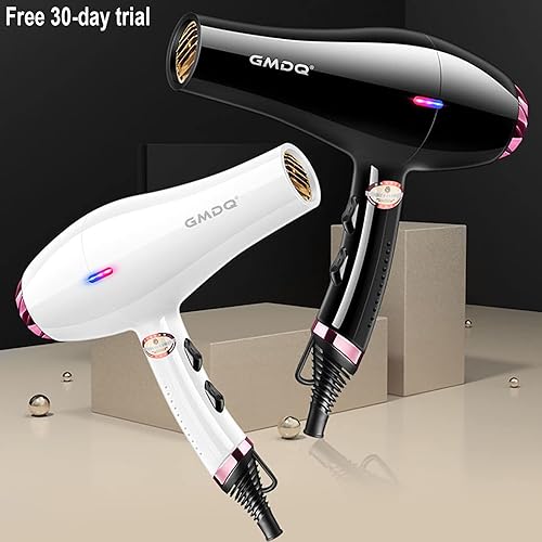 Miniatura 2 de GMDQ Secador de pelo profesional iónico 2000 de alto potente motor de CA de secado rápido secador de pelo grueso 4c con difusor de fijación peine y