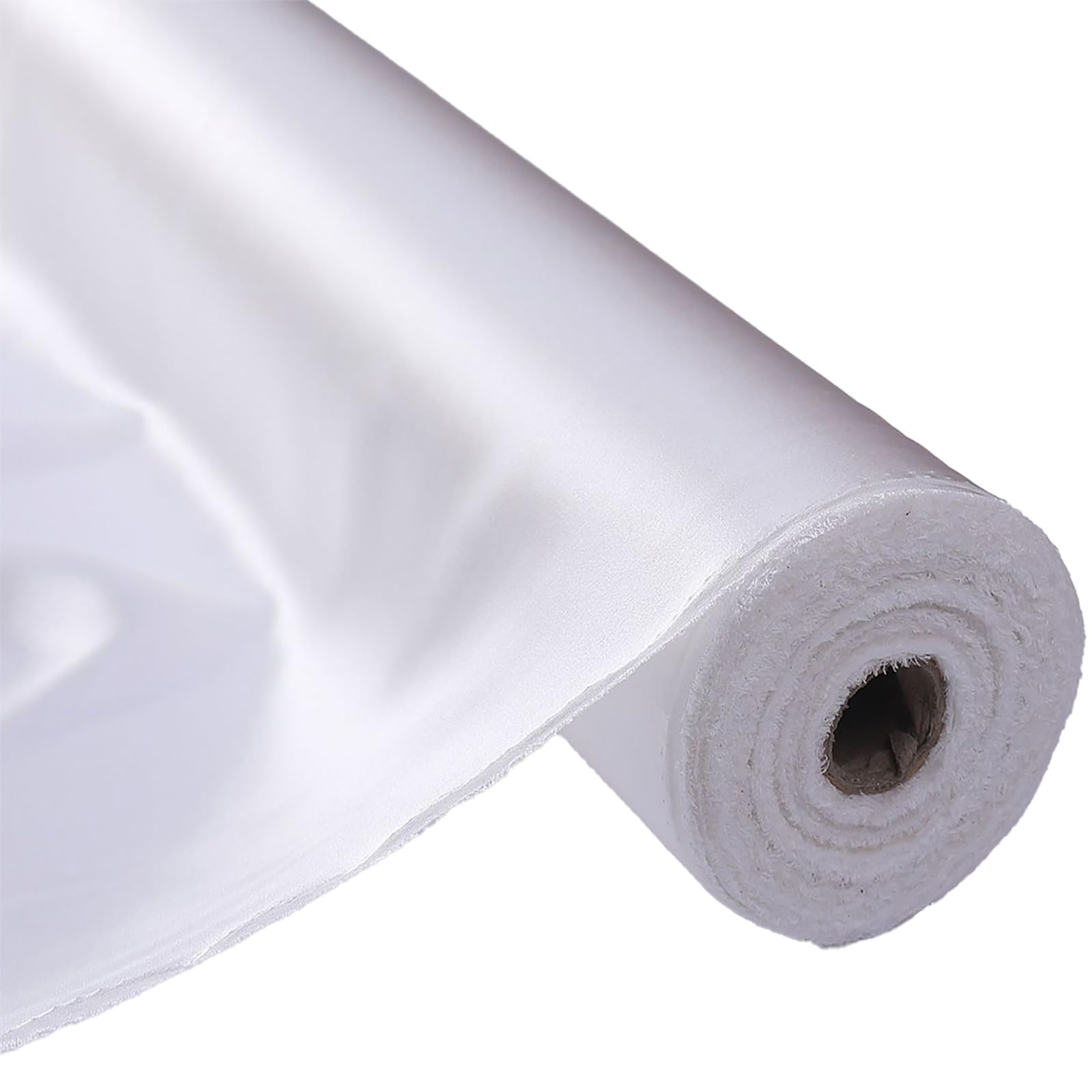 100% Pure Mulberry Silk Fabric 114cm Width 16m/m Charmeuse Stain Silk by 5 metre for Pajamas,Shirt or DIY Crafts(Nature White) — image 1