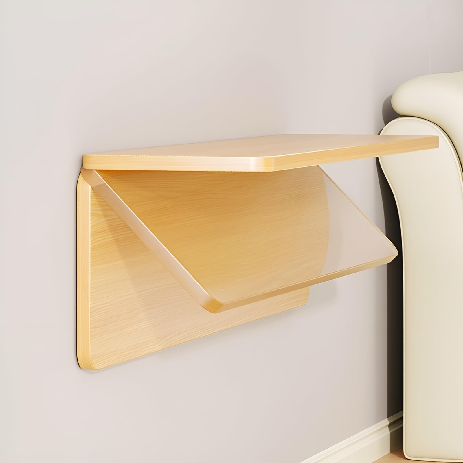 Kleiner Wandtisch Klappbarer Esstisch Multifunktionaler Klapptisch Schwimmender Drop Leaf Schreibtisch Wandklapptisch Für Küche Zimmer Wohnzimmer Kinderzimmer (1,2 x 0,2 m)