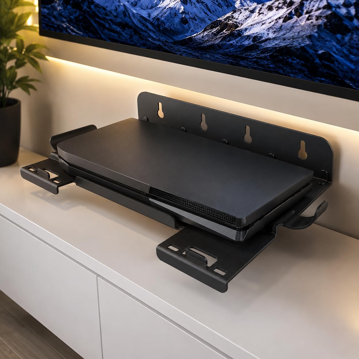 Supporto di ricarica da parete per gamepad con gancio per cuffie, supporto salvaspazio per controller e organizer per accessori