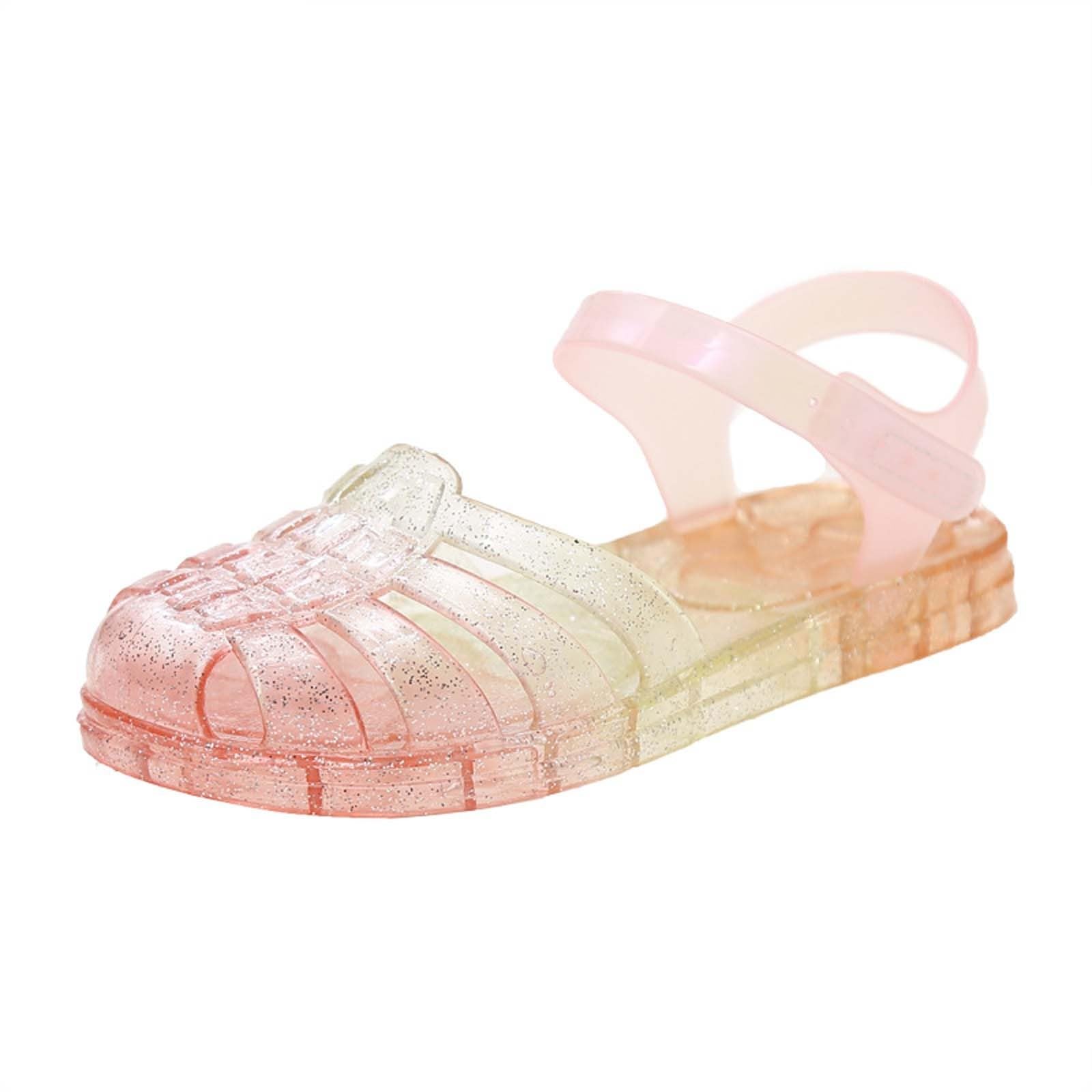 MMRTDJDR Generisch Sandalias de Verano para niñas, Zapatos de Playa con Punta Abierta y Suela Suave, Zapatos Casuales al Aire Libre para niños pequeños y