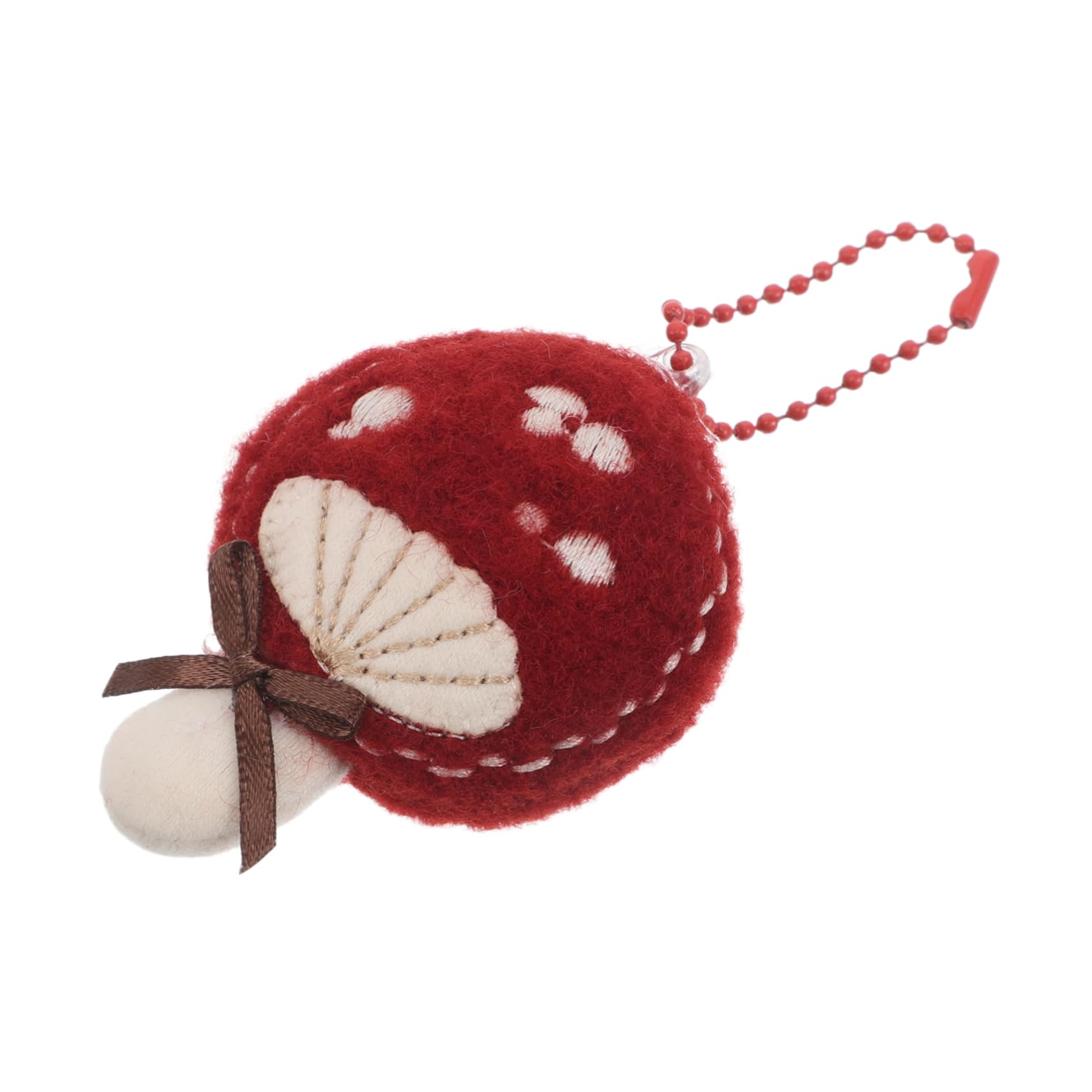 GRIRIW Cute Mushroom Keychain Handmade Plush Stuffed Mushroom Soft Cloth Mushroom Key Ornament Adorable Car Hanging Decoration Keychain All Occasions