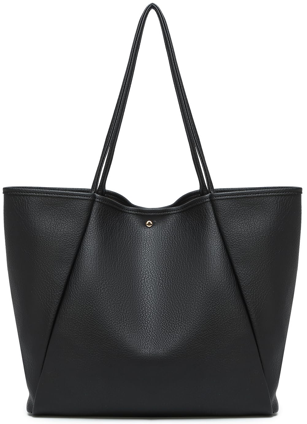 Dreubea Large Leather Tote Bag for Women - Big Work Bag, Spacious Minimalist Handbag, Tote Handbag for Office