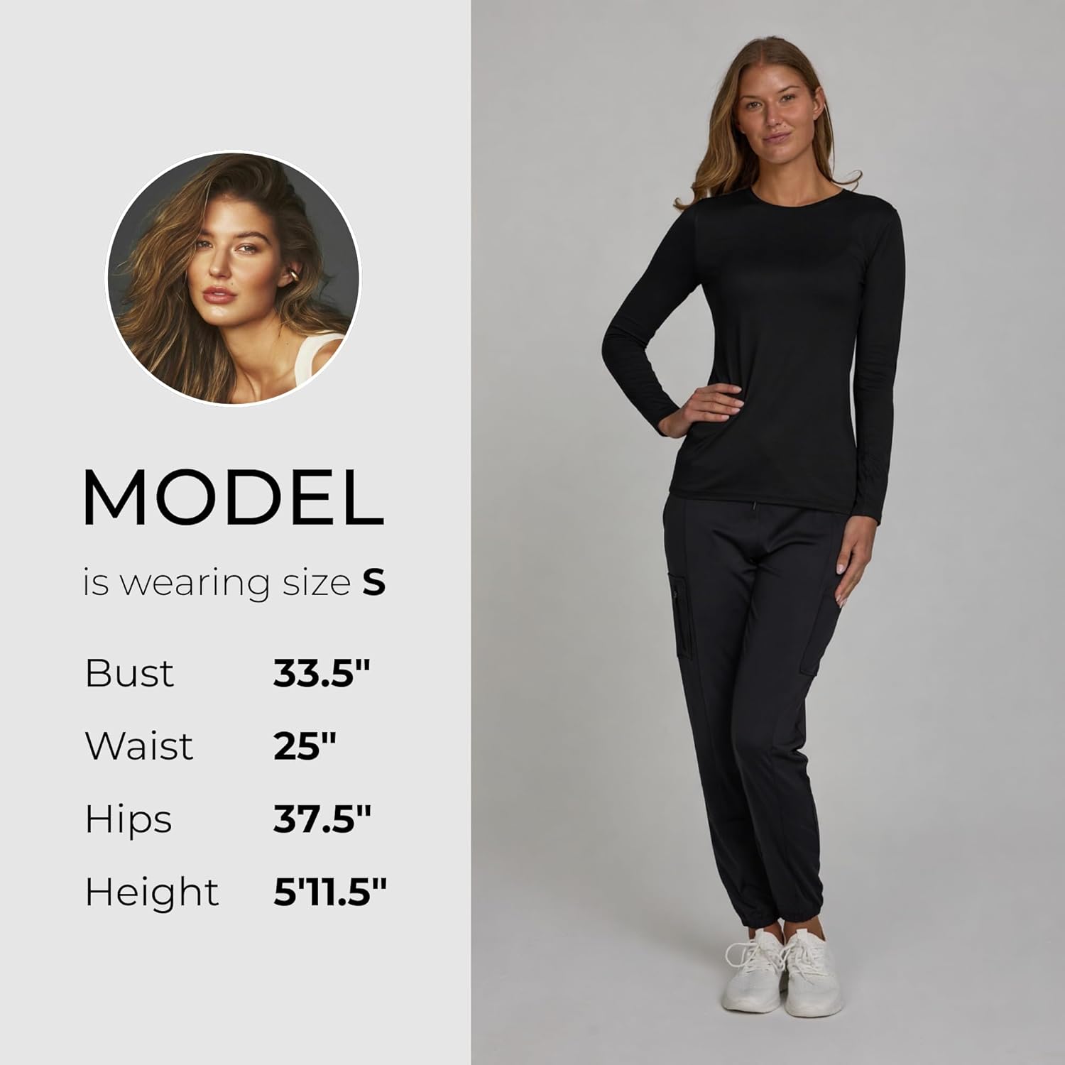 Nautica Underscrub Long Sleeve Women 2 Pack - Soft Under Scrubs for Woman - Image 6