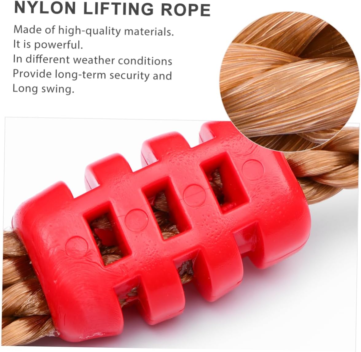 6pcs Swing Rope Tree Swing Straps Hanging Kit Accessories Pp Rope Safe for Boys and Girls Random Color