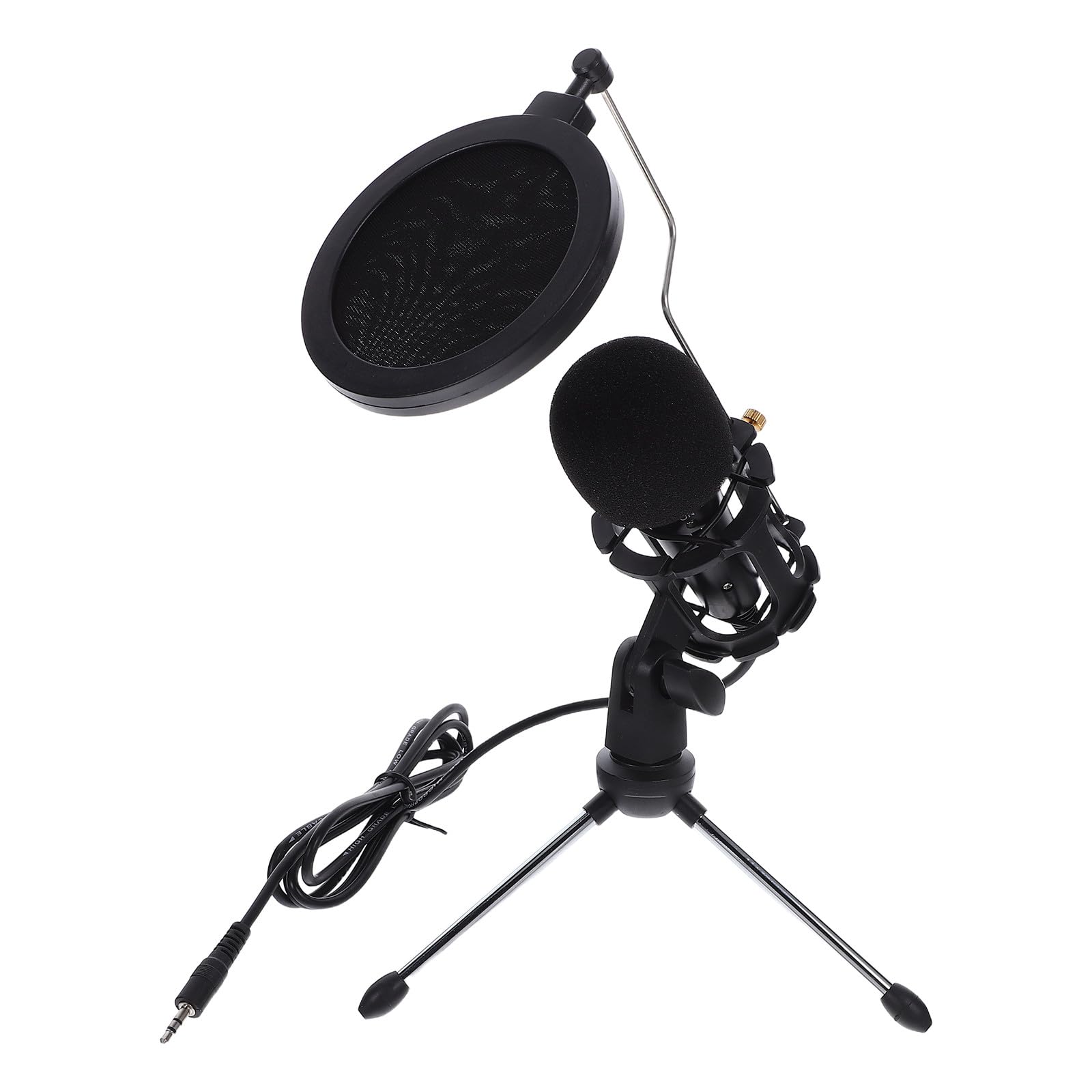 Alipis Micrófono de Condensador de 35 MM para PC y Portátil Micrófono de Grabación para Podcast y Transmisión Plug and Play Captura Precisa de Voz Compatible Juegos y