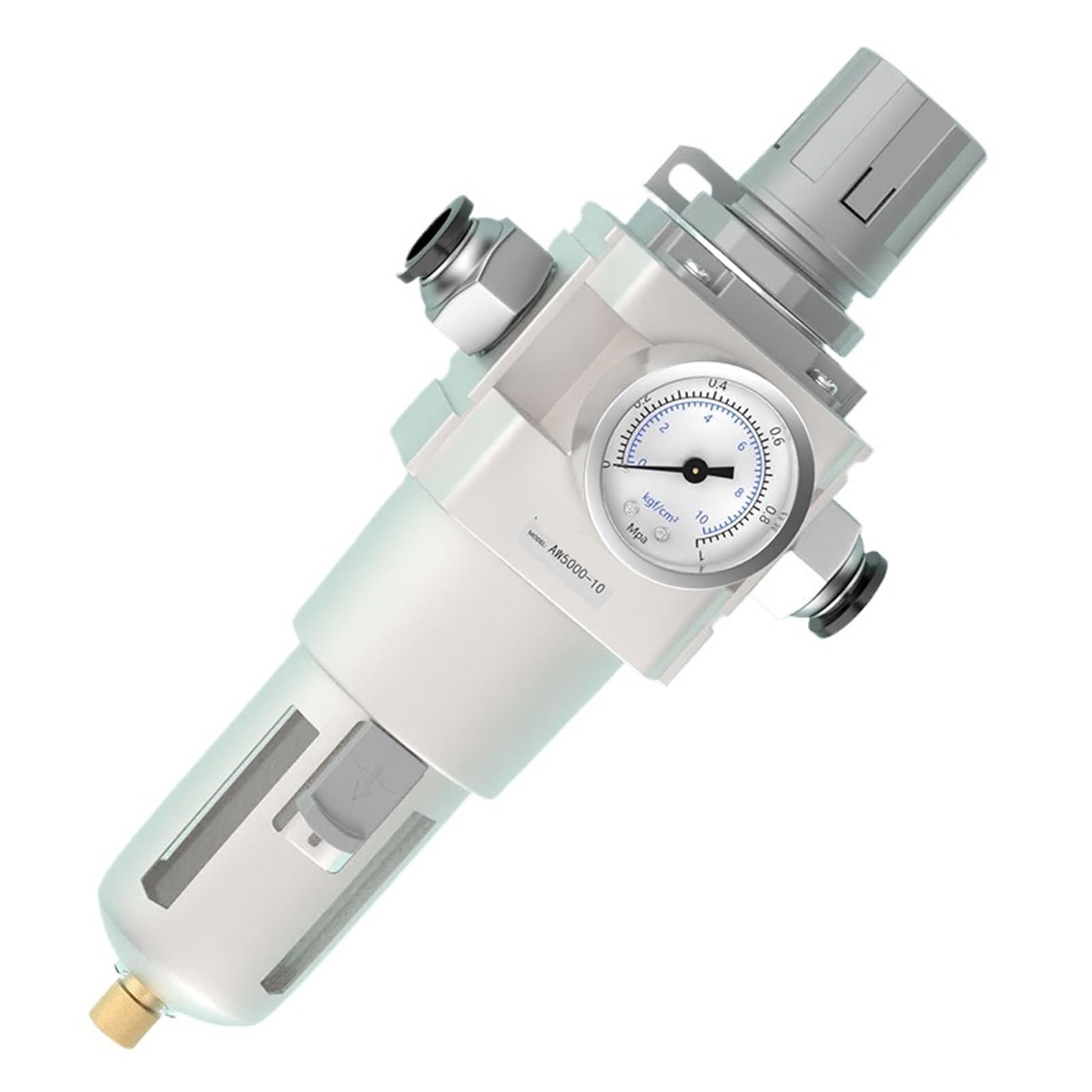 Filtr regulatora i reduktora ciśnienia powietrza do separacji oleju i wody sprężarki powietrza AW2000-02 z oczyszczaniem źródła gazu odwadniającego(AW5000 10D with 10mm)