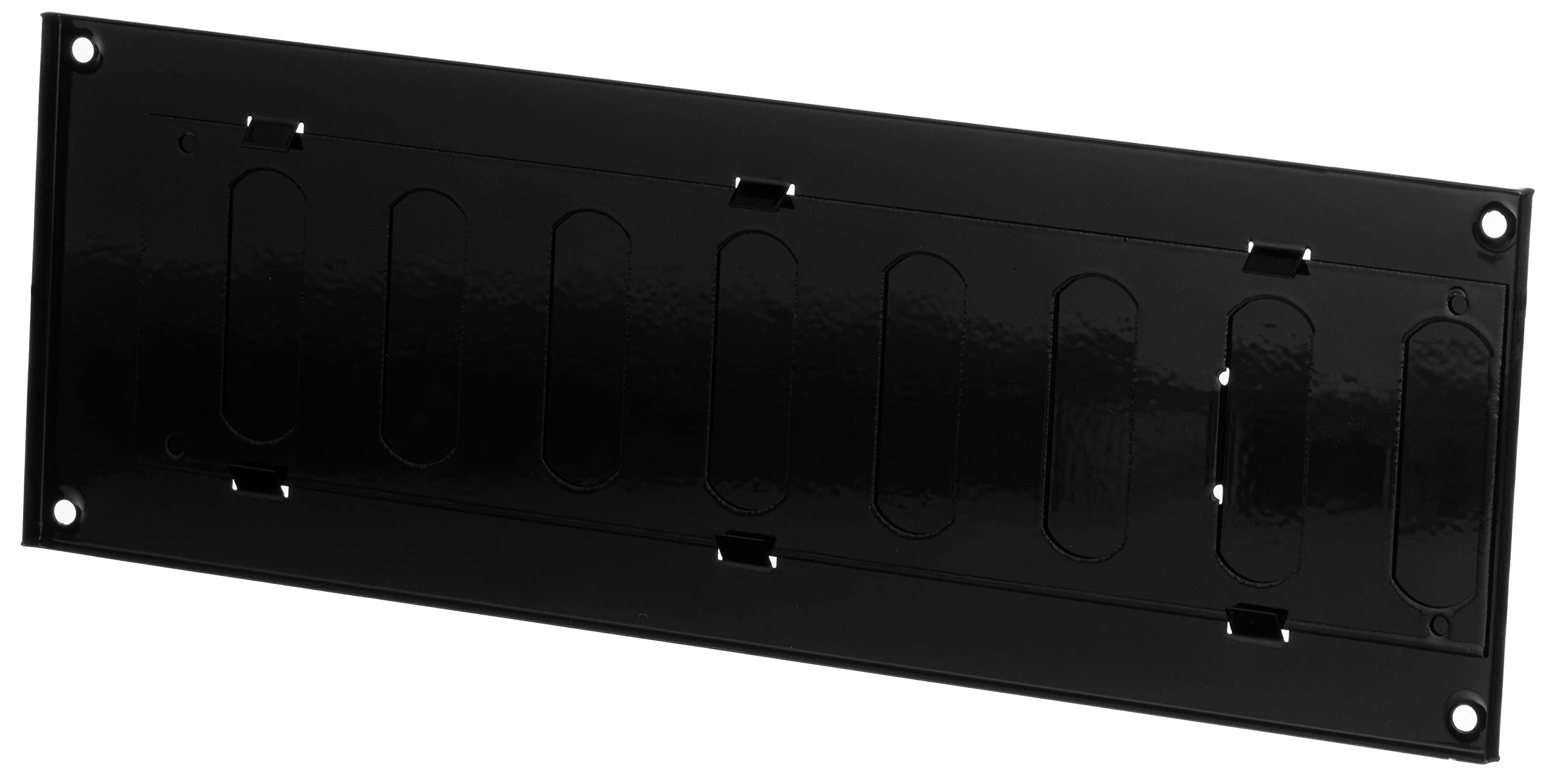 Steinberg14 Noir 300x100mm Réglable Grille d'aération en Métal - Grille de Ventilation avec Réglage Coulissante