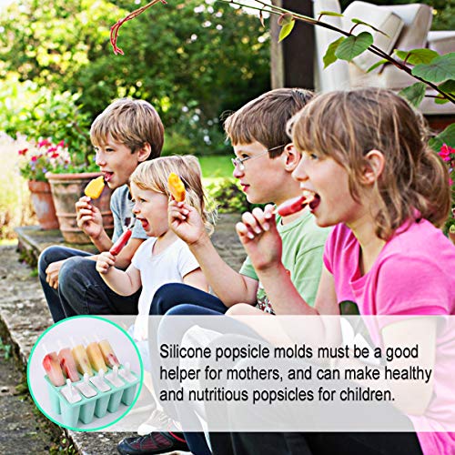 Ysber Popsicle Molds -10 Pieces Easy Release - Reusable Bpa Free Silicone Ice Pop Molds Maker With Silicone Funnel & Cleaning Brush thumb #6