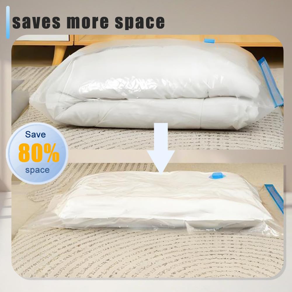 Sacchetti per la biancheria sottovuoto con pompa elettrica, 14 sacchetti vuoti da viaggio (2 extra grandi, 3 grandi, 4 medie, 5 piccoli), per riporre vestiti, cuscini, coperte