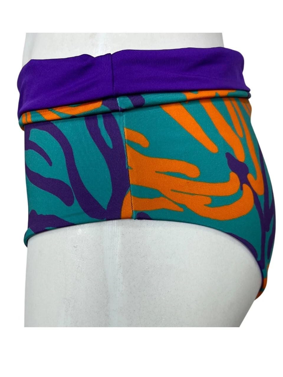 JUSTMINE Feeling by Bikini Double-Face Coppa C Acqua/Arancio/Viola B2627C 6102 Made in Italy tg XXXL - IT 52