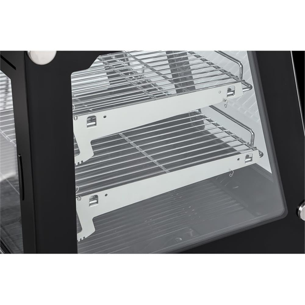 Pemberly Row 28" Countertop Display Refrigerator, Black Finish, 3.8 Cu. Ft, Self-Service Bakery Case With LED Lighting, Glass Front, Digital Temperature Control, Ideal For Baked Goods And Desserts on Fridge.com - View 6