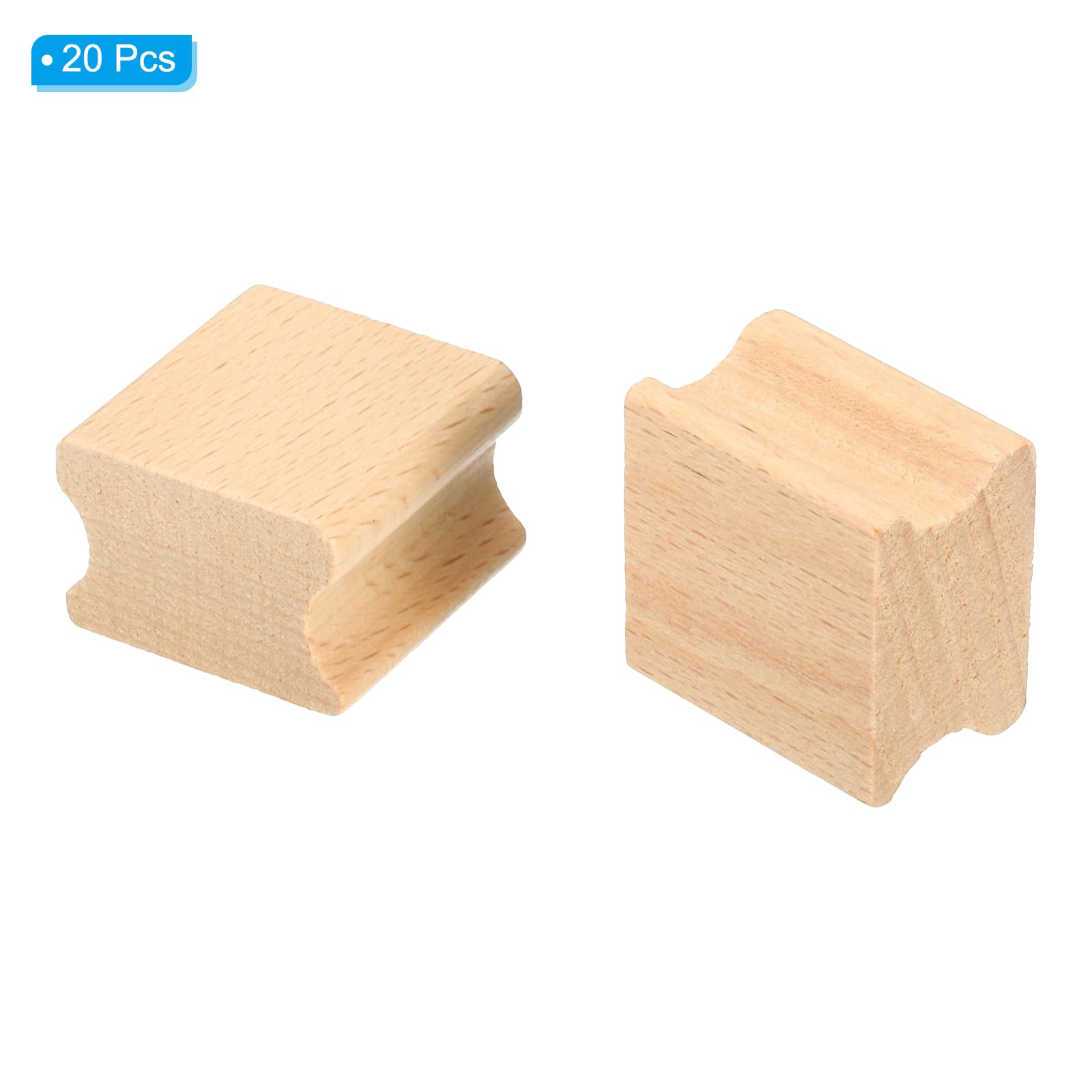 PATIKIL 30x30mm Blank Wood Rubber Stamp Mounts - Image 3