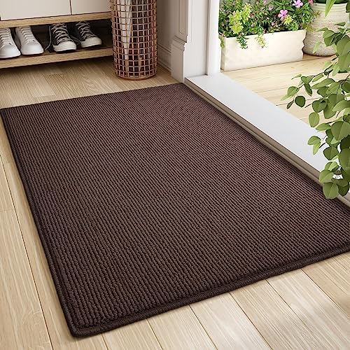 Color G Washable Door Mats Indoor, Dirt Trapper Indoor Door Mat Non
