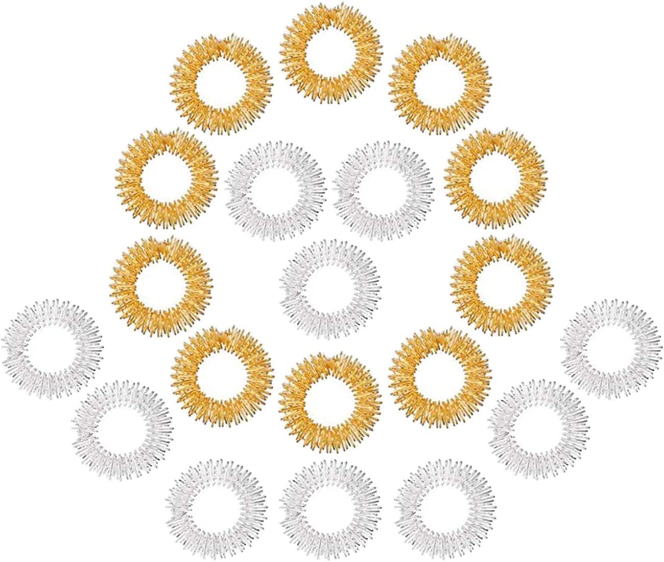 Amazon.co.jp: 20個 スパイキー感覚指リング BetterJonny フィジェット