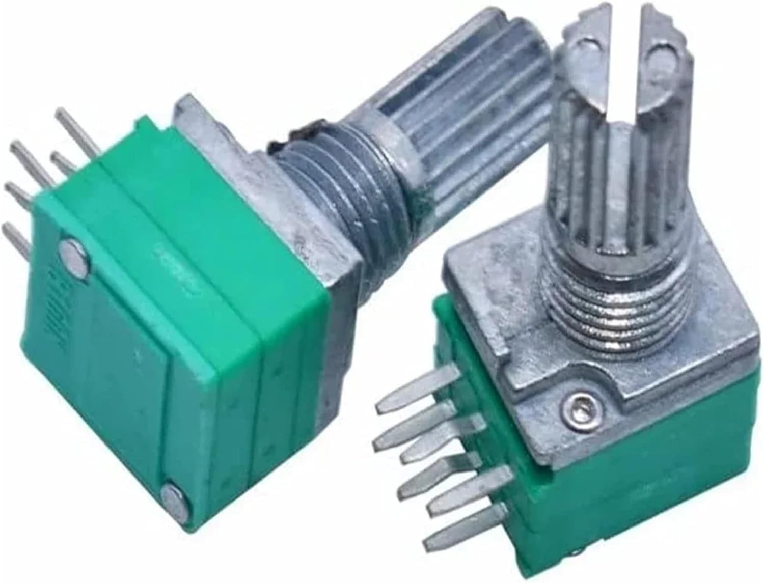 Potentiometers Industrial Switches RK097NS 6Pin B10K 50K 100K Switch Audio Shaft 15mm Amplifier Sealing Kit 5Pcs(10K Ohm)